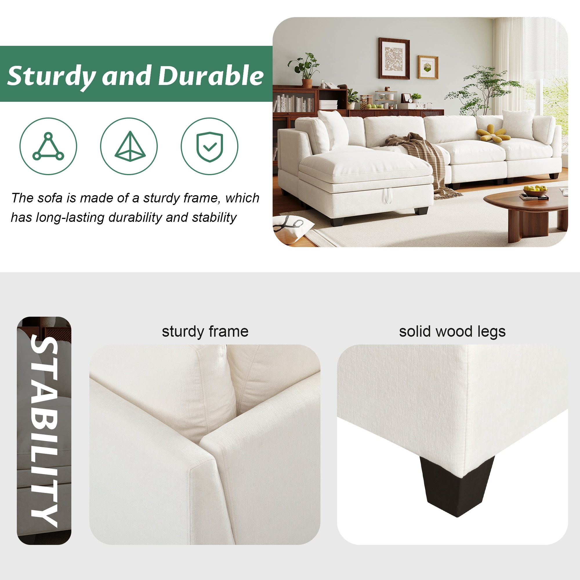 SINOFURN SYA020373BG Sofas-Loveseats - View #4