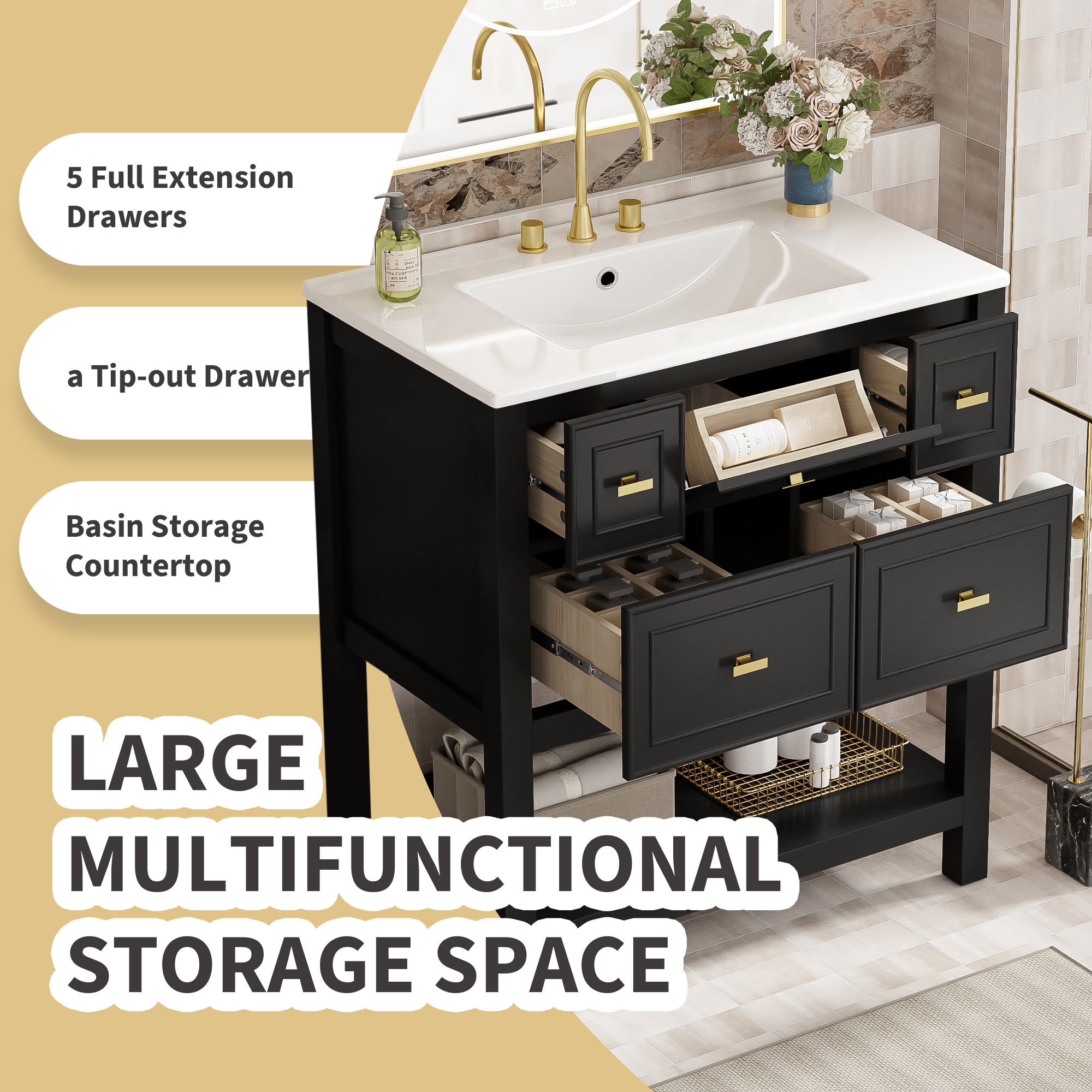 Iseryn YSG488BP247 Bath-Vanity-Combo - View #7