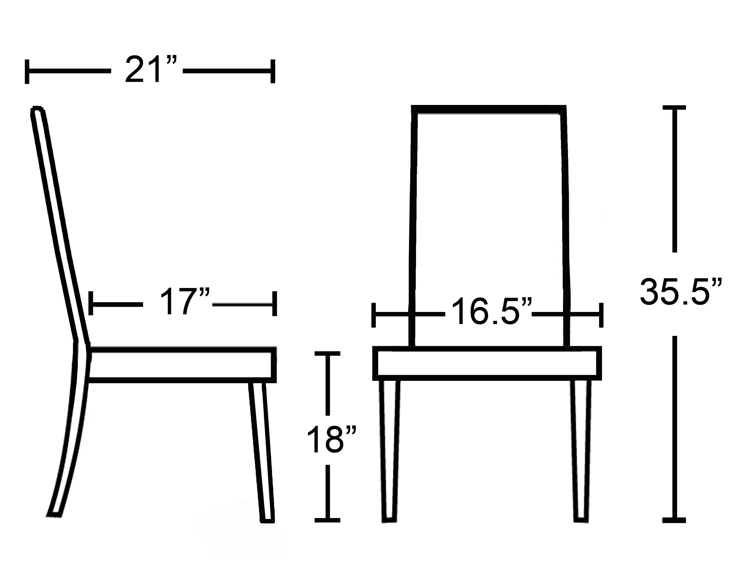 Clihome ZB-PH-011-2-BL Dining-Chairs - View #7