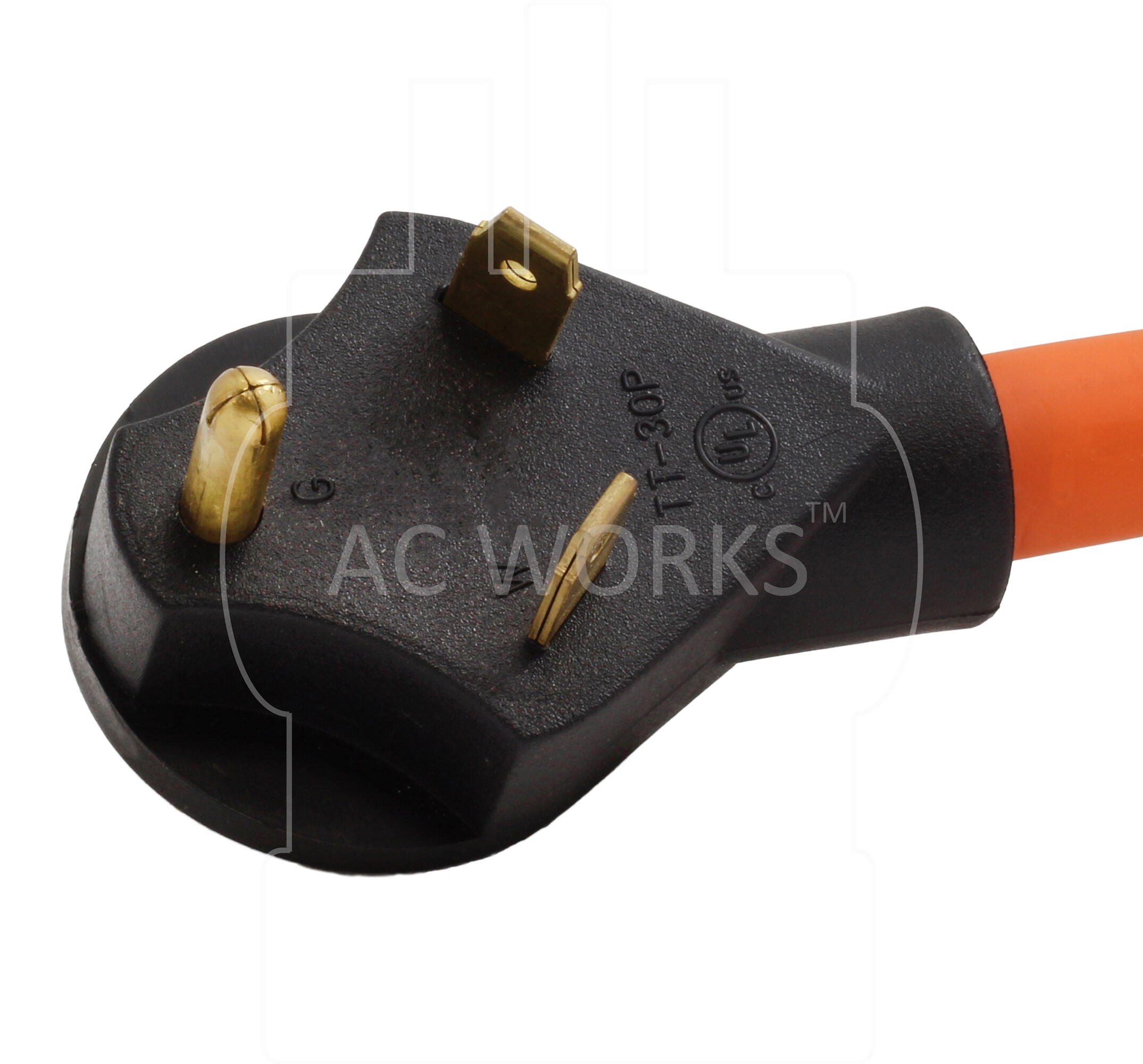 AC WORKS 30A TT-30P to Three 5-15R 25-ft 10/3-Prong Indoor/Outdoor