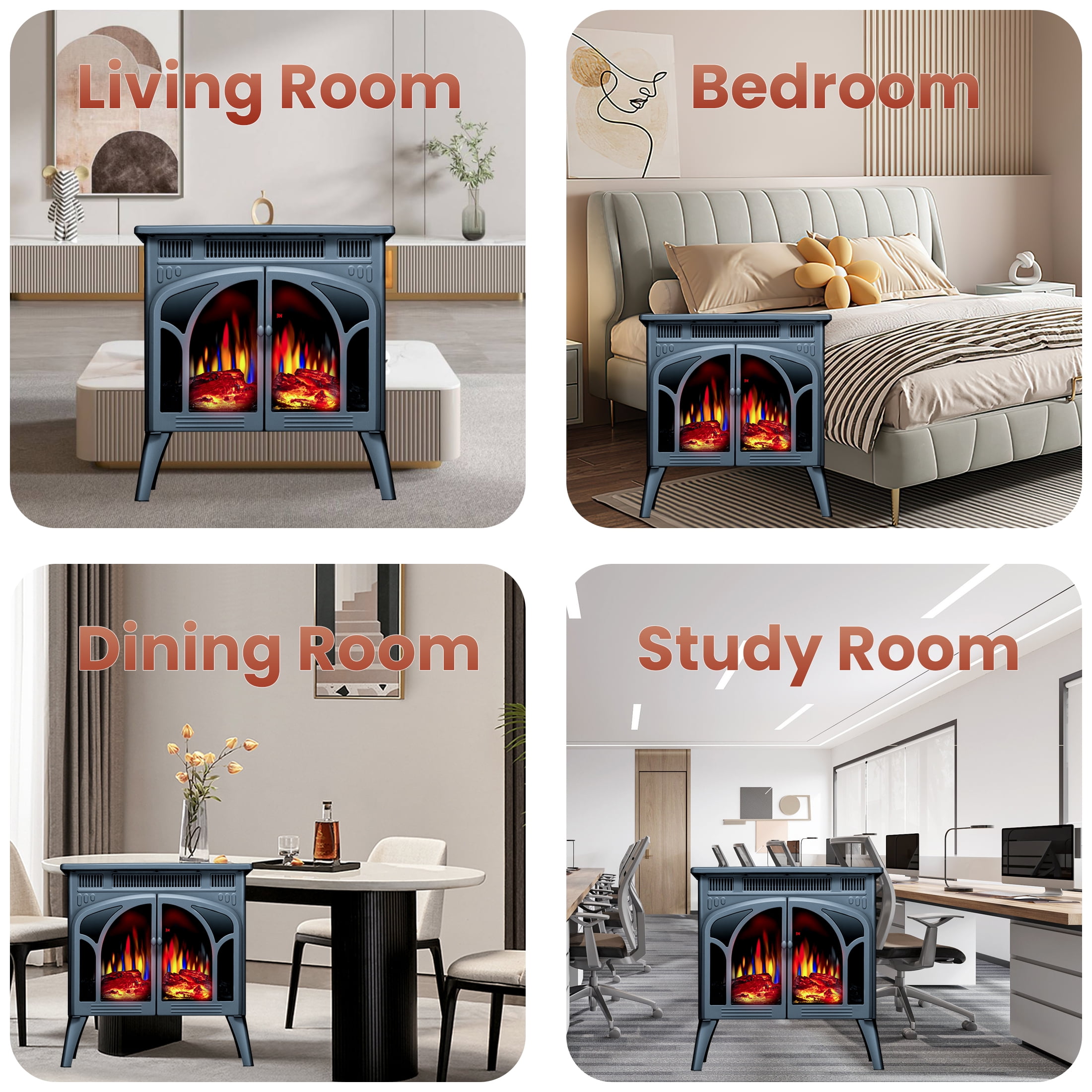 COWSAR LSRW-S230BDGN Electric-Fireplaces - View #7