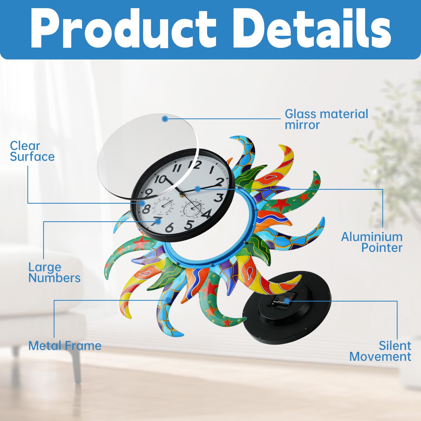 Etokfoks LET26NPJC Indoor-Outdoor-Clocks - View #3