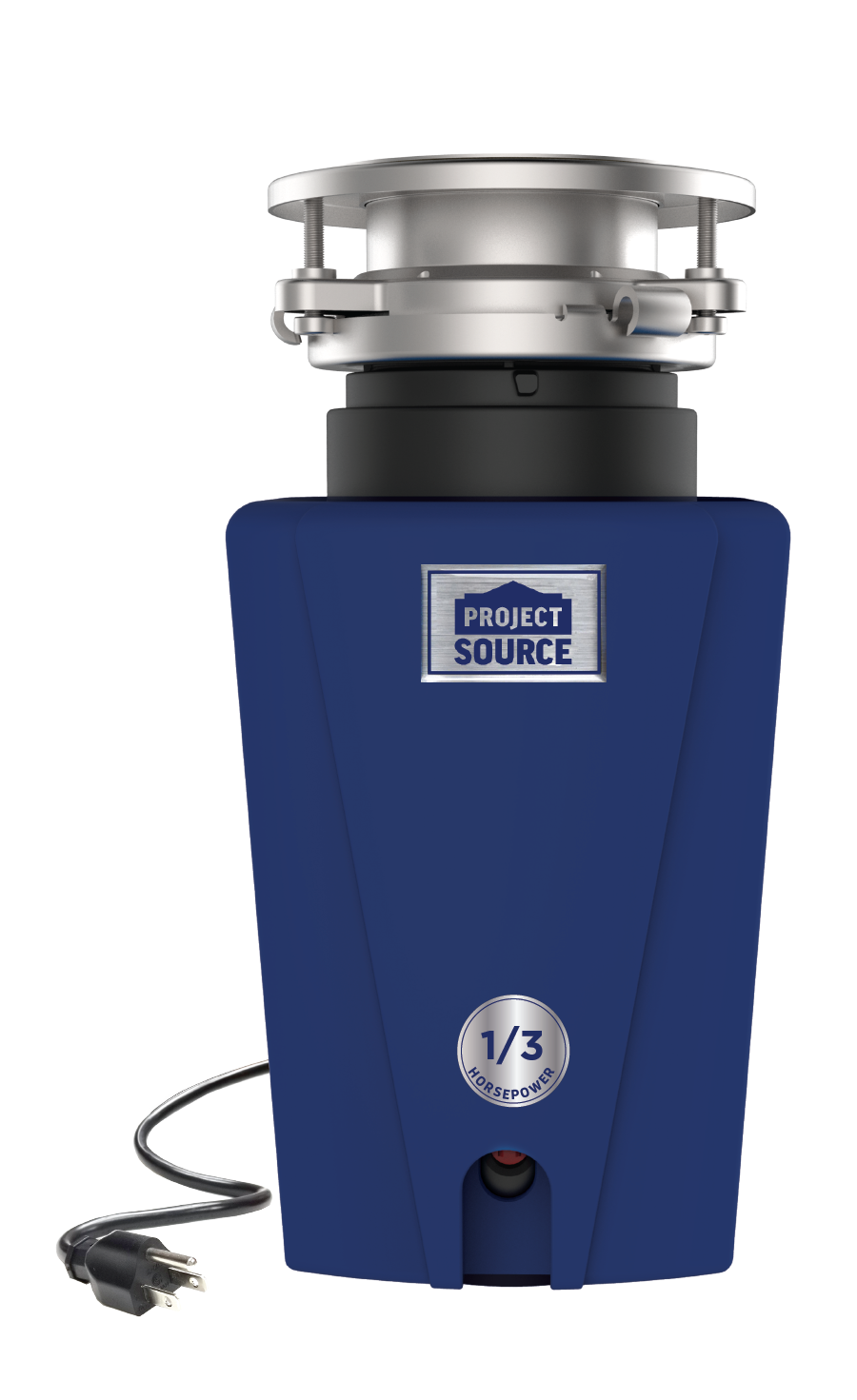 Project Source Corded 1/3-HP Continuous Feed Noise Insulation Garbage  Disposal in the Garbage Disposals department at