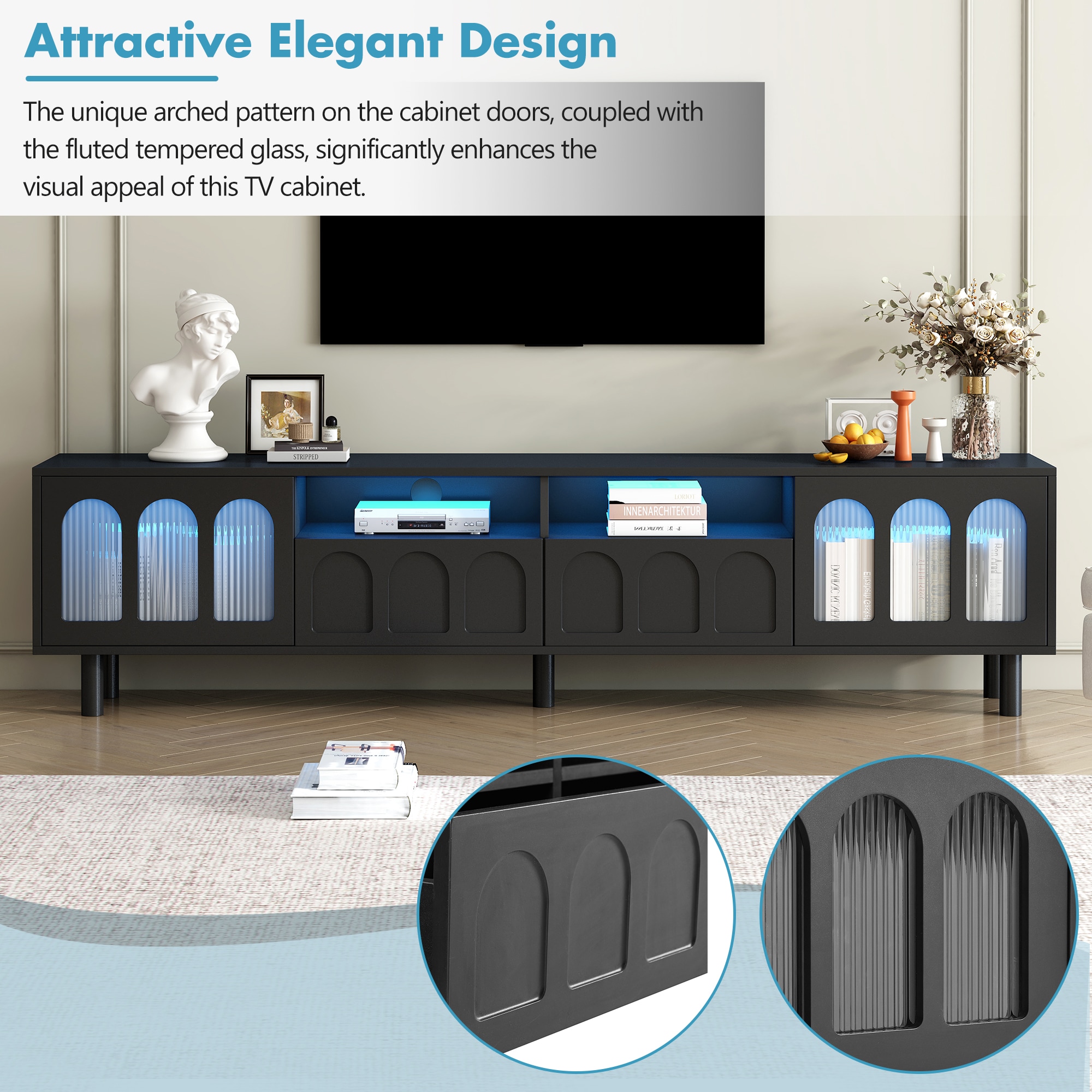ModernLuxe N721P180476B Tv-Stands - View #3