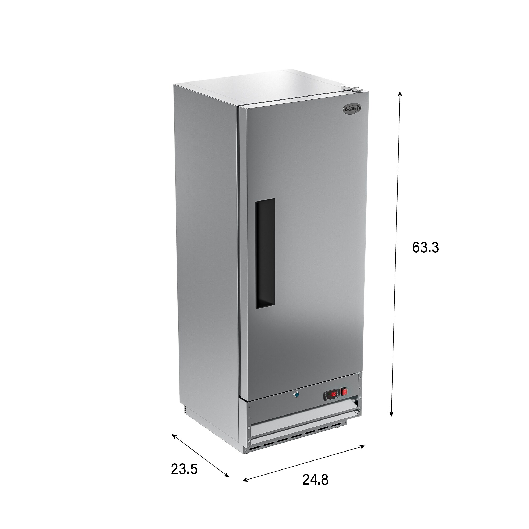 KoolMore 7 Cu. Ft Upright Freezer in White.