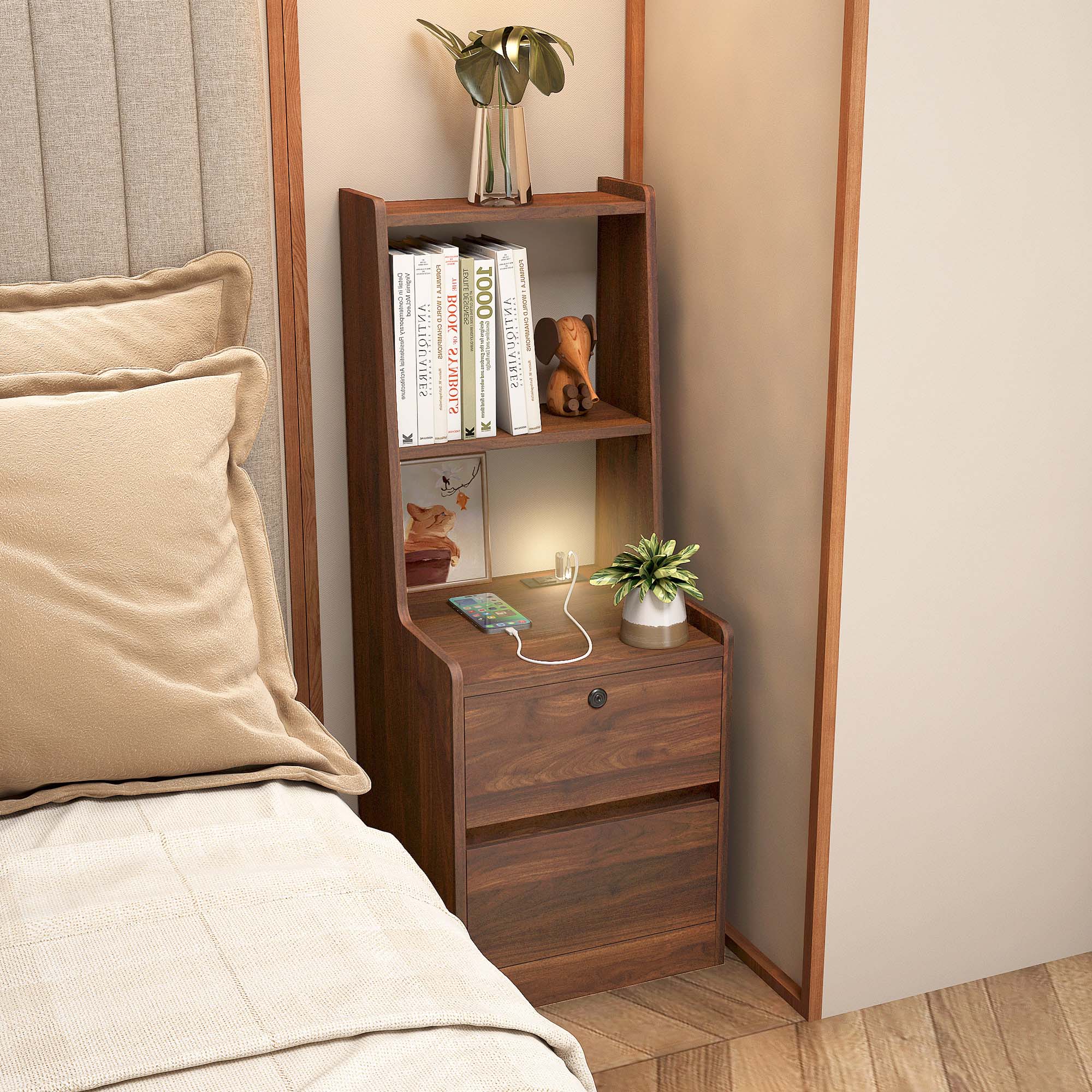 Sunrinx MG12-IF-41 Brown Nightstand