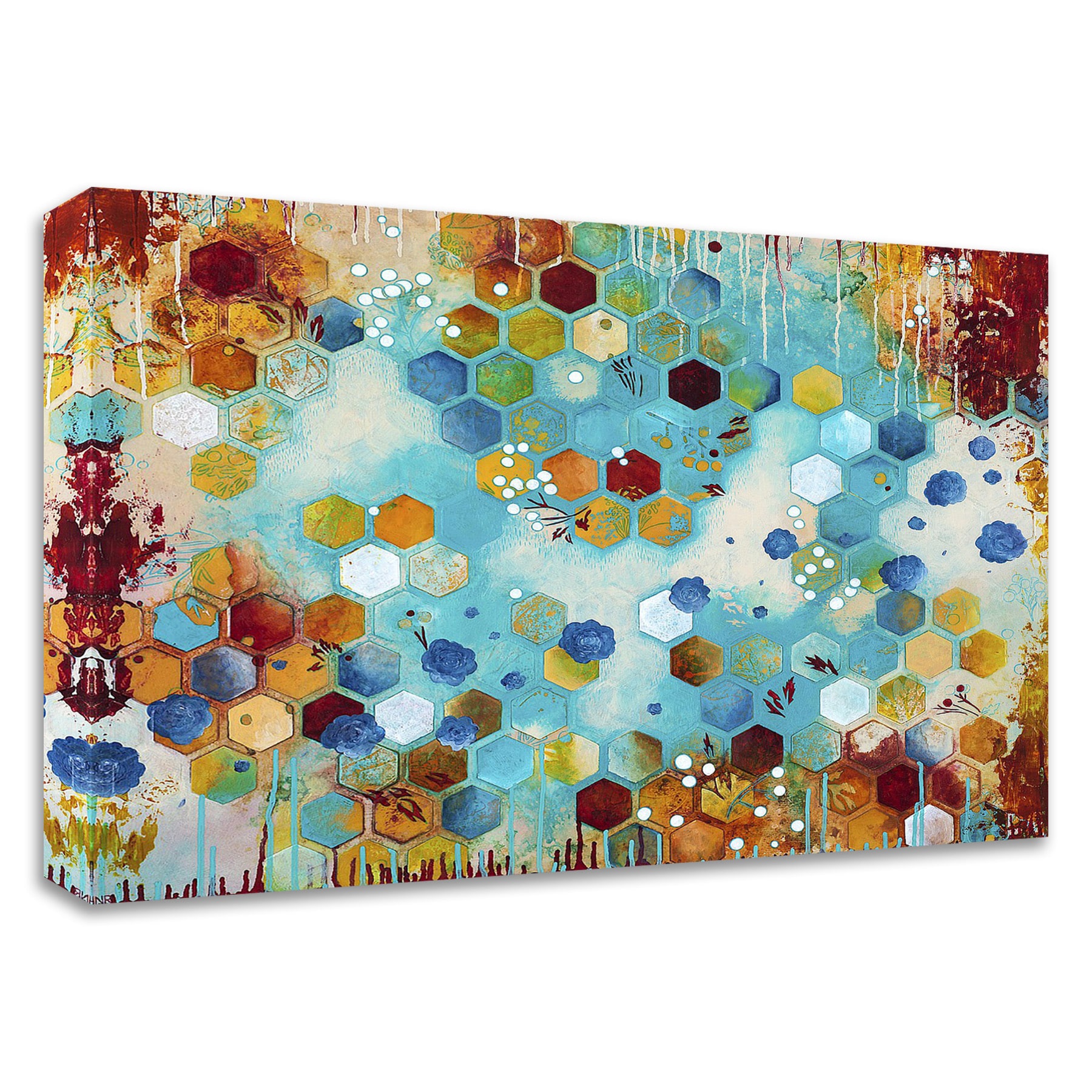 Tangletown Fine Art 8R1134DC-1714 Scattered Heather Noel Robinson 14-in H x 17-in W Abstract Print on Canvas