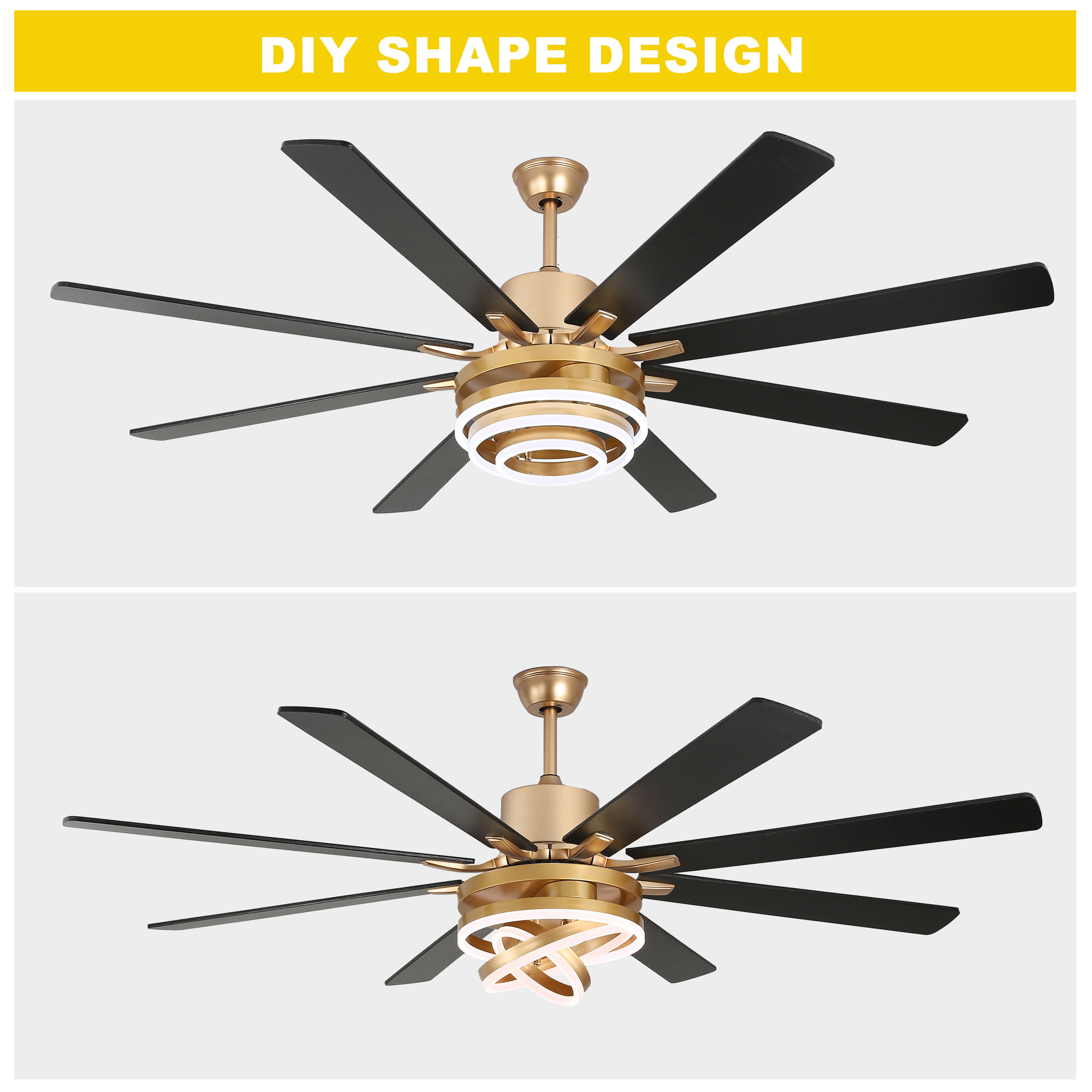 Oaks Decor DC7205OKEL-G Ceiling-Fans - View #14
