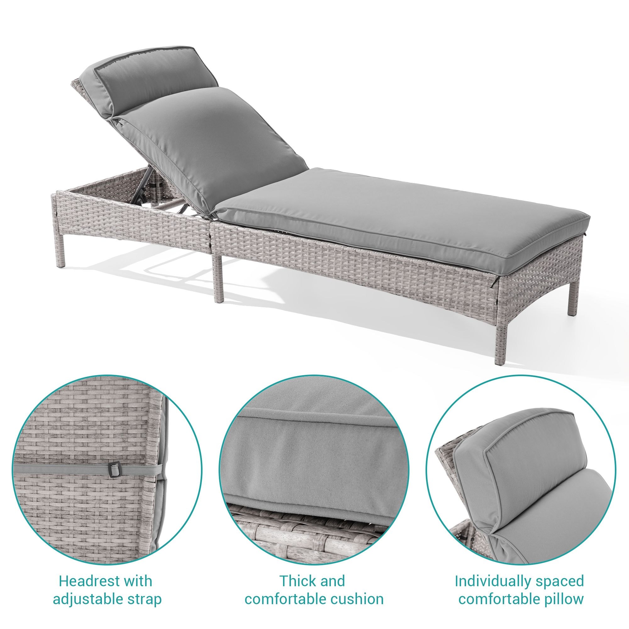 Sonkuki SD-LC-723-GY Patio-Chairs - View #5