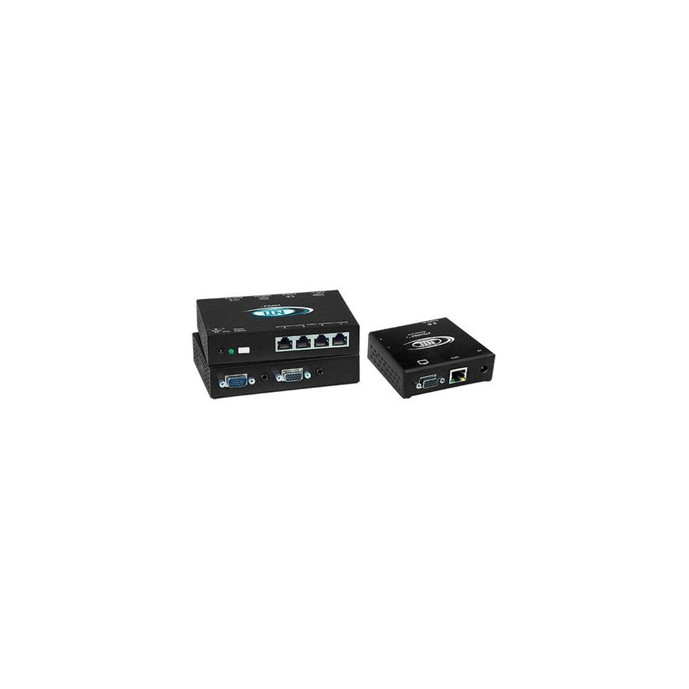  TCNCD333119 Network Technologies NTI-VOPEXC5VA4C 4 8 Port VGA Splitter Extender with Audio Via CATx to 600 ft.