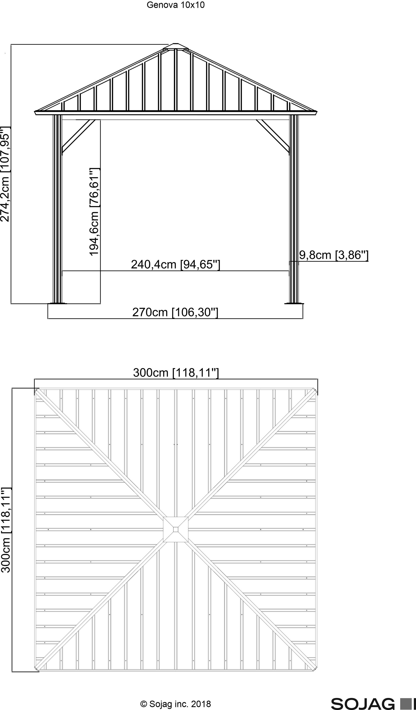 Sojag 500-9165036 Wood-Resin-Gazebos - View #6