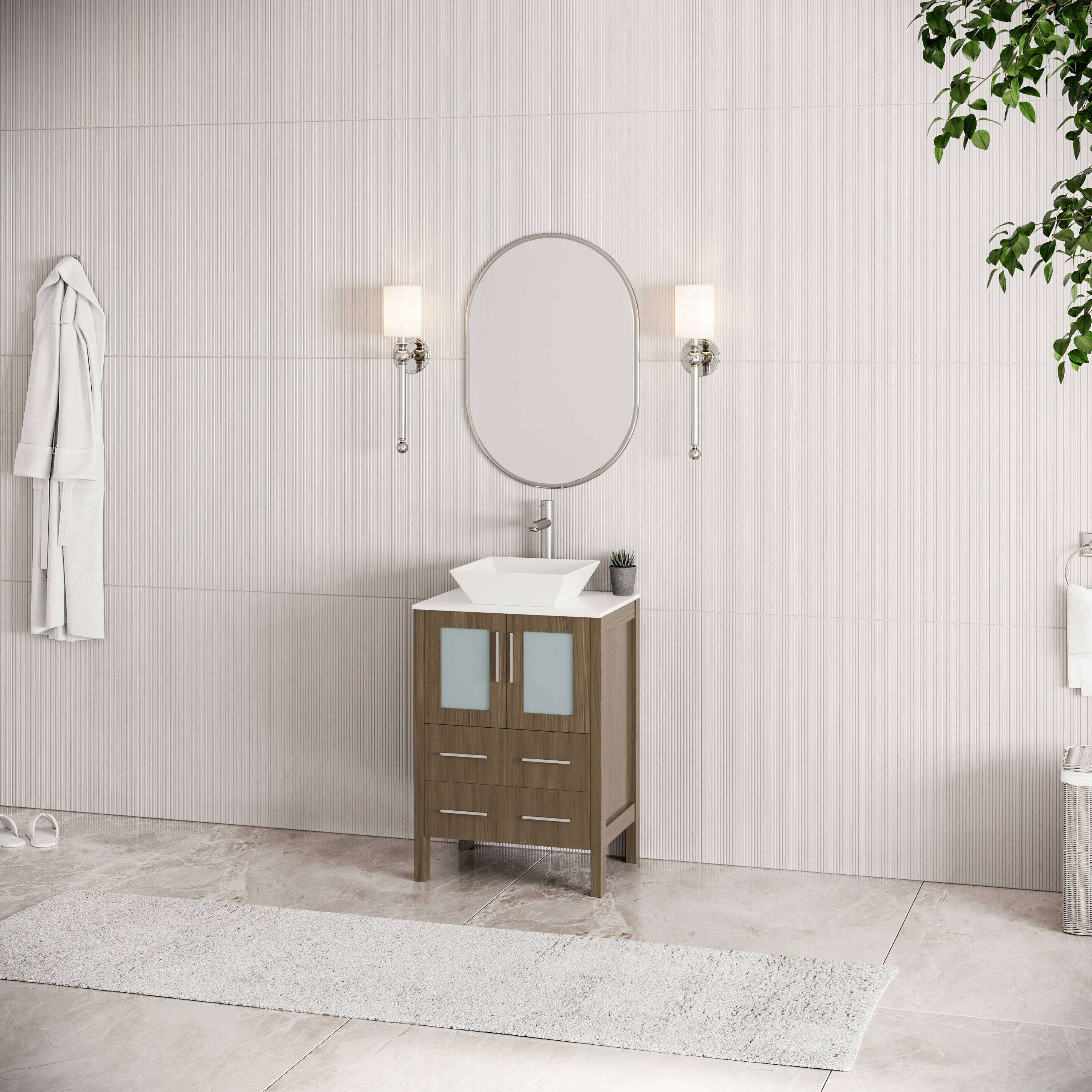 Fresca FCB6224GO-CWH-V Bath-Vanity-Combo - View #5
