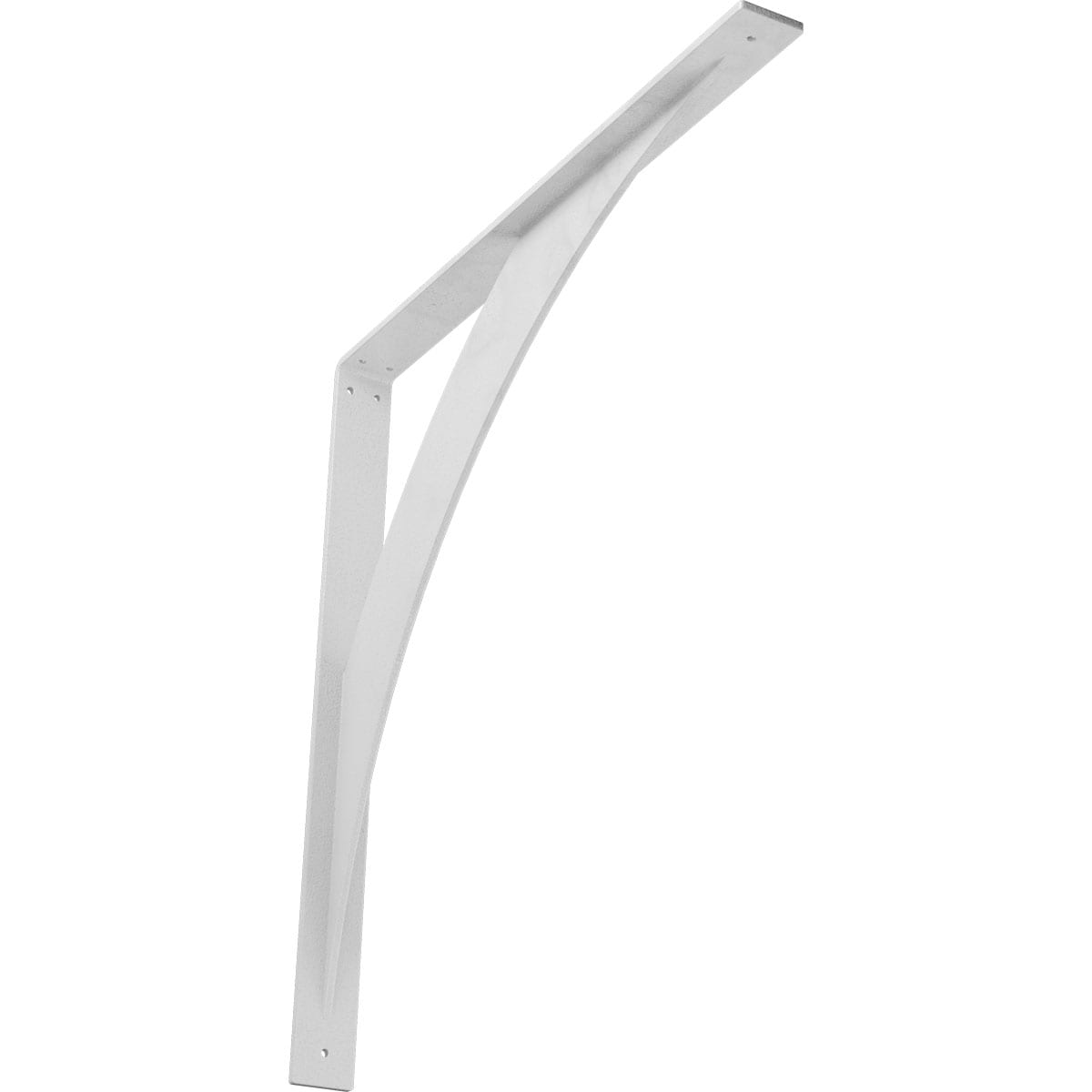 Ekena Millwork BKTM02X24X24LEHWH Legacy 24-in x 2-in x 24-in White Steel Countertop support bracket
