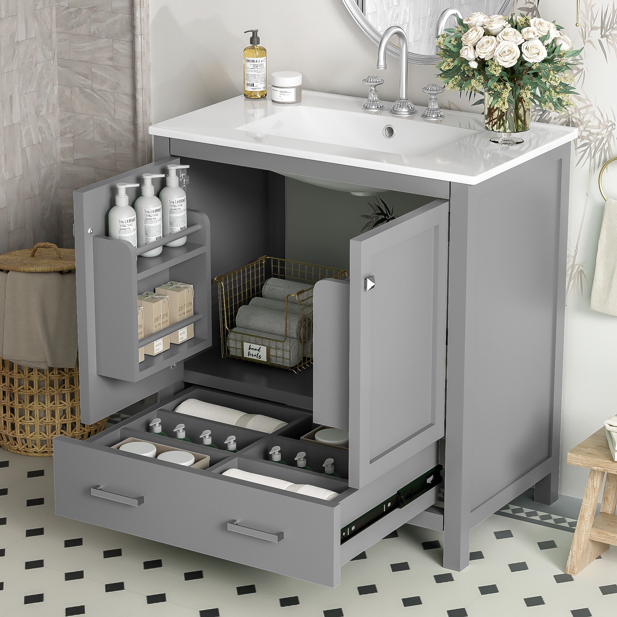 Qualler FSUVTR115E Bath-Vanity-Combo - View #2