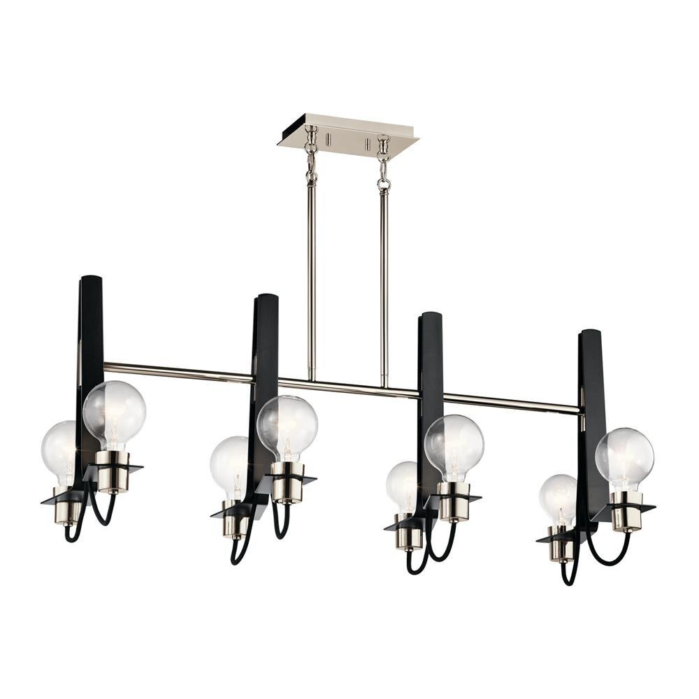 Kichler Arvela Black Modern/Contemporary Linear Kitchen Island Light