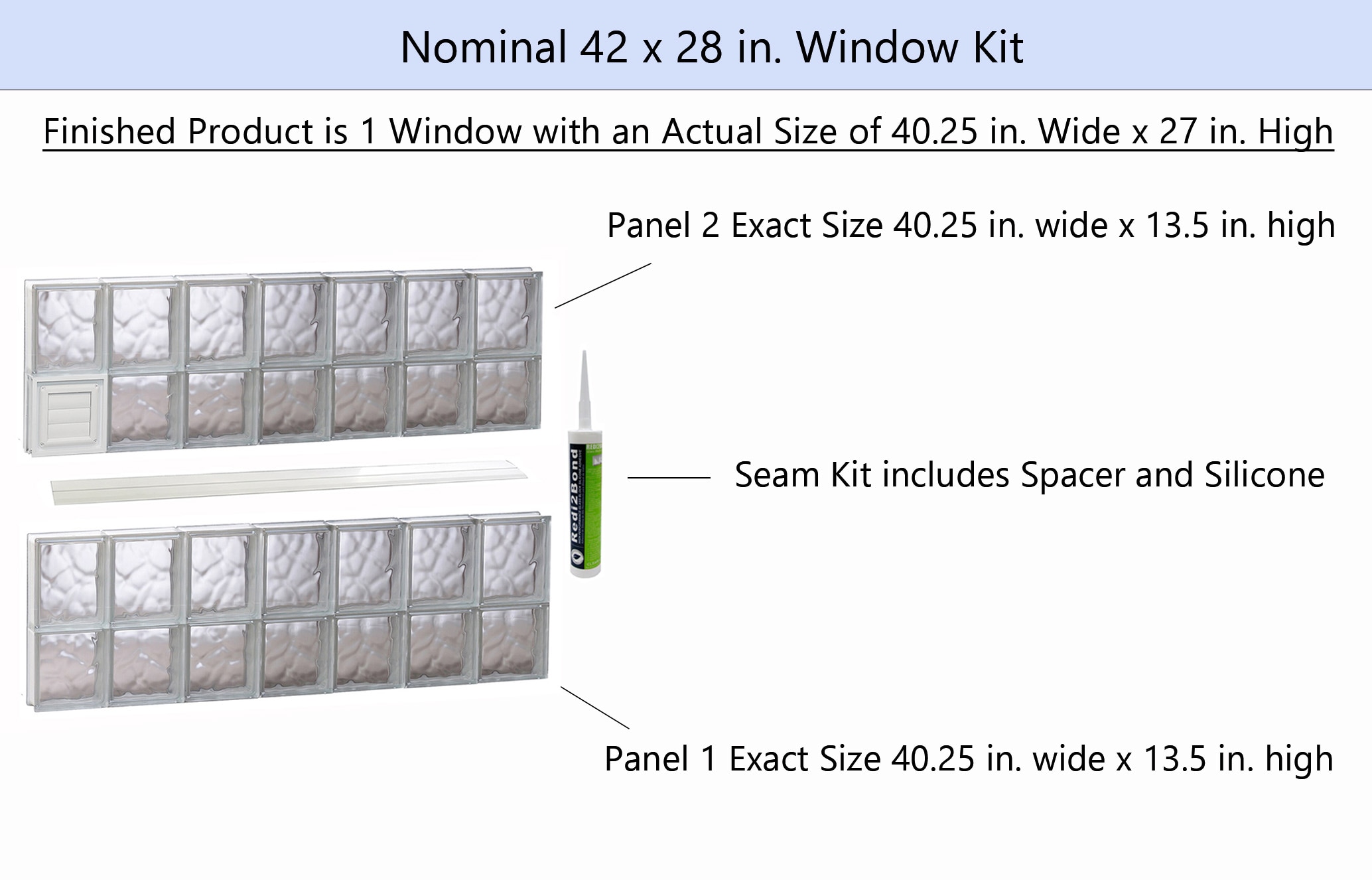 REDI2SET D4228DC Glass-Block-Windows - View #2