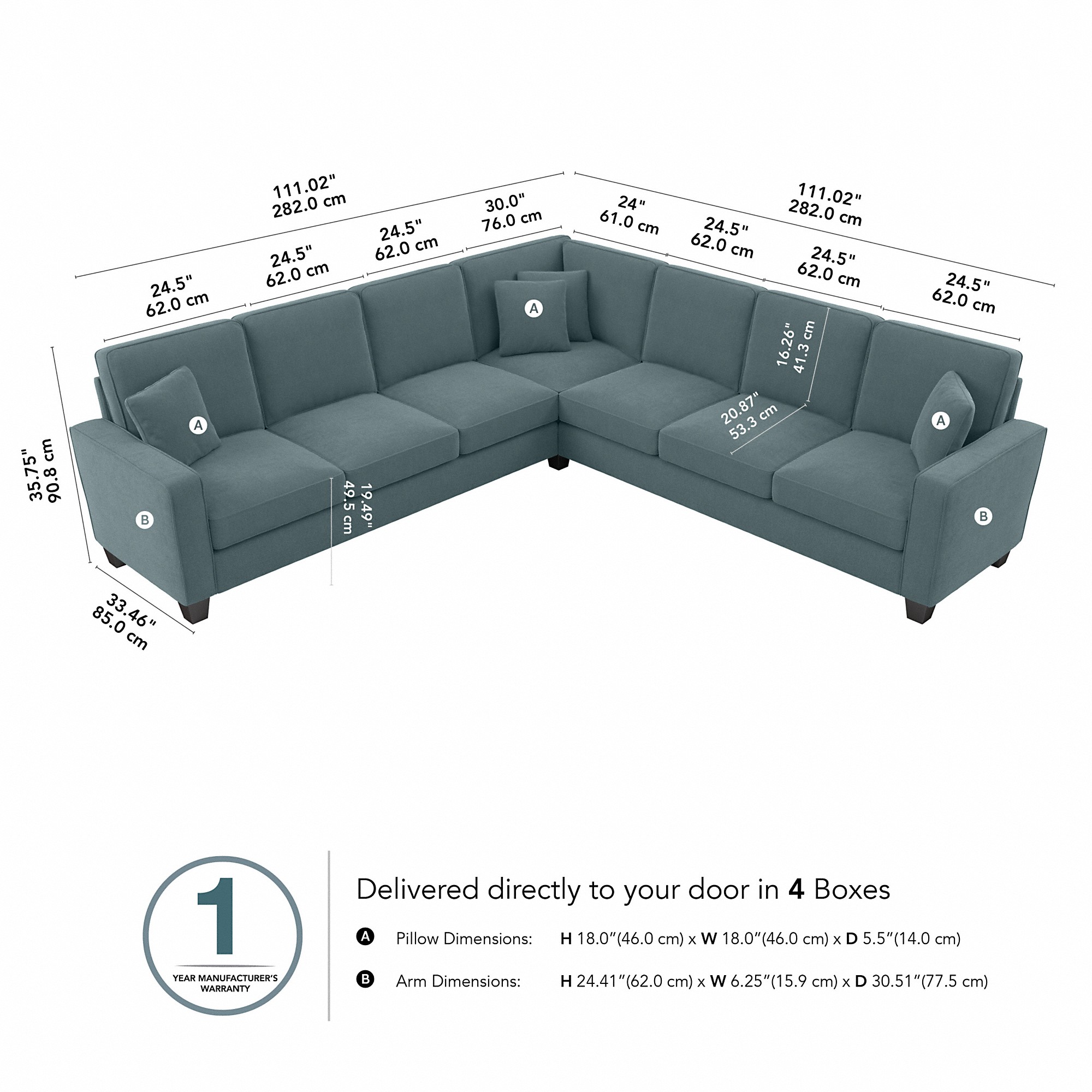 Bush Furniture SNY110STBH-03K Sofas-Loveseats - View #8