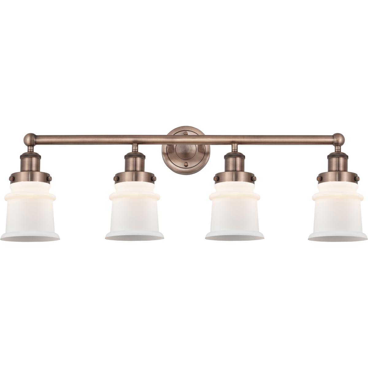 Innovations Lighting - 616-4W-AC-G181S Canton Bathroom Vanity Light Antique Copper
