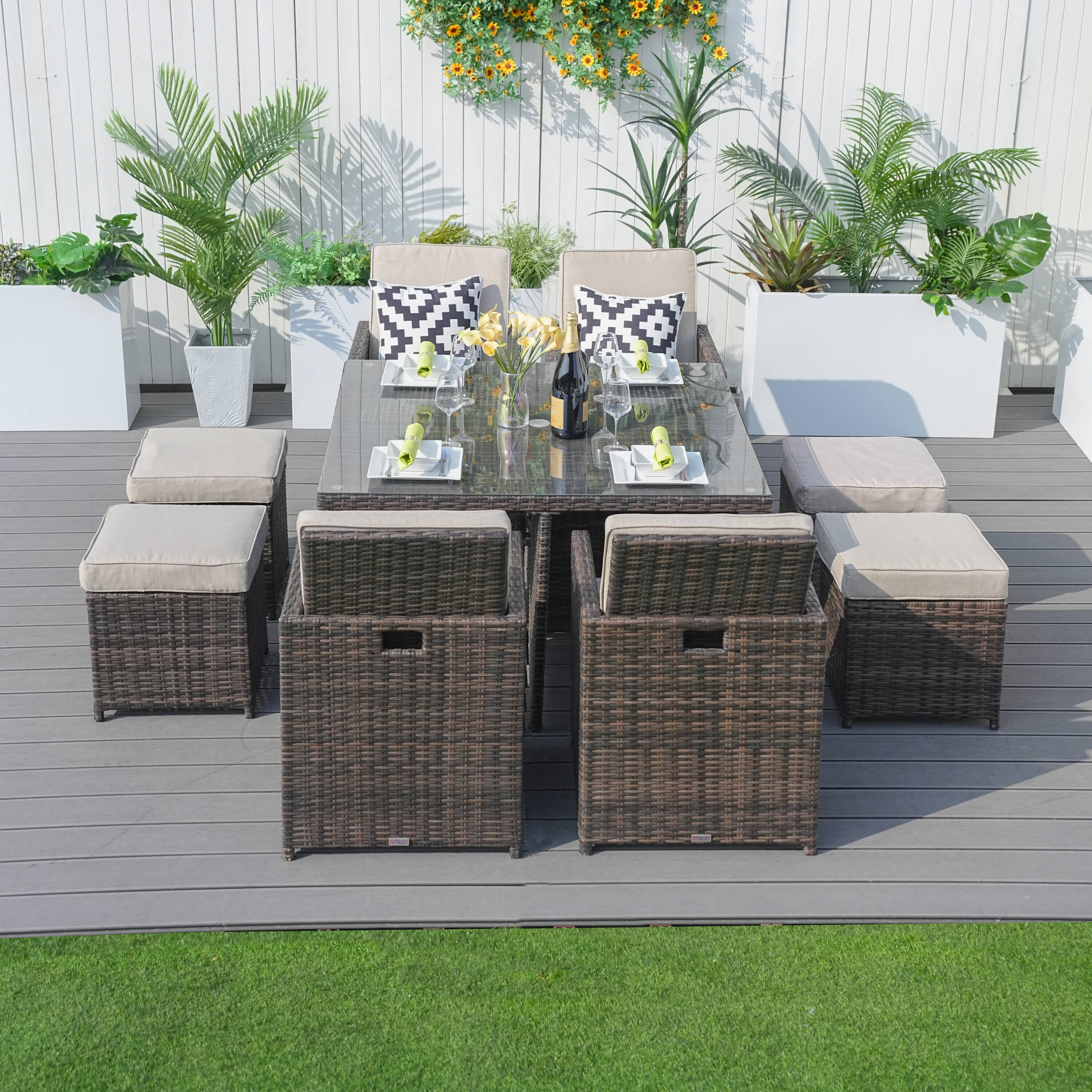 Direct Wicker DWD-3233B Patio-Dining-Sets - View #3