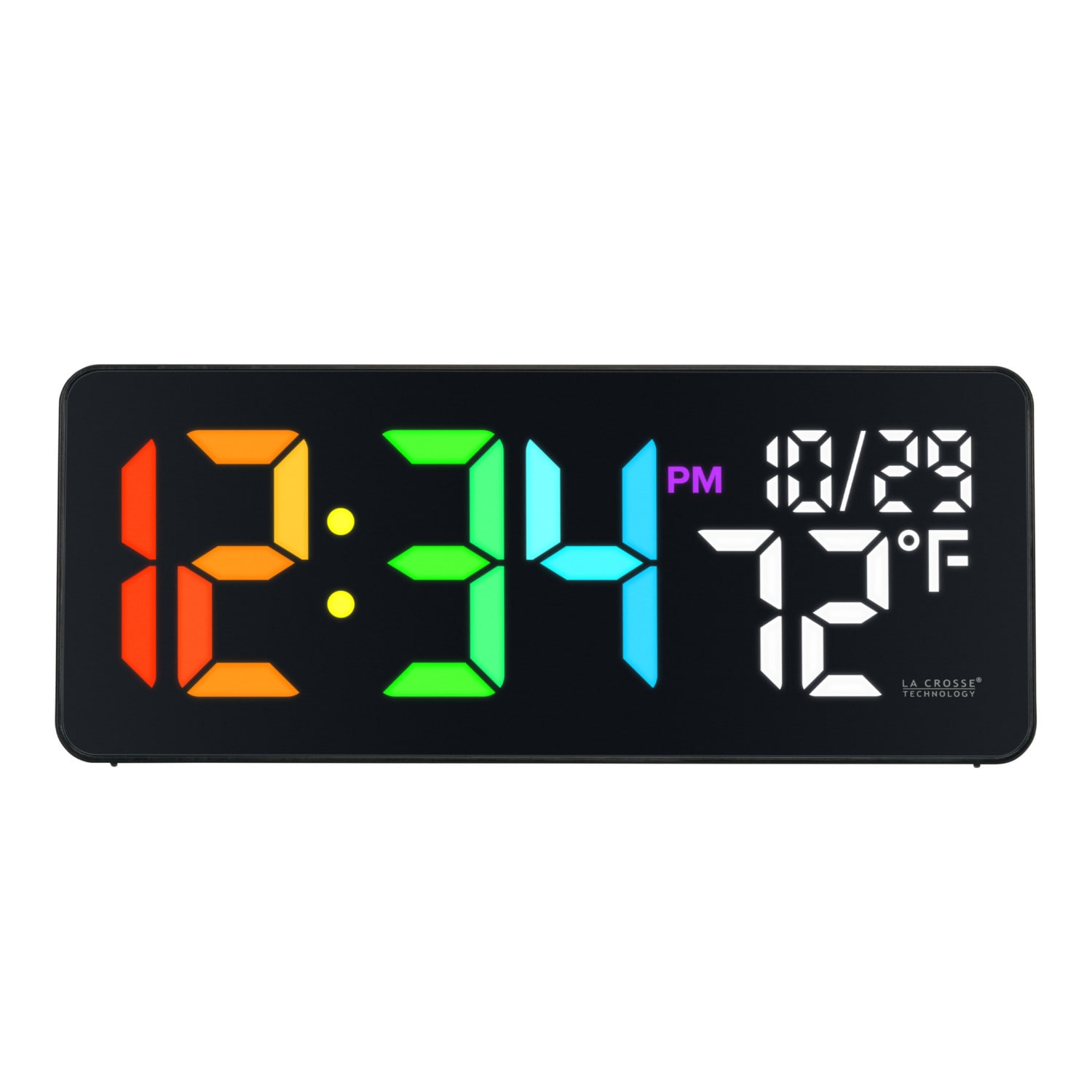 La Crosse Technology Color Changing LED Clock with Indoor