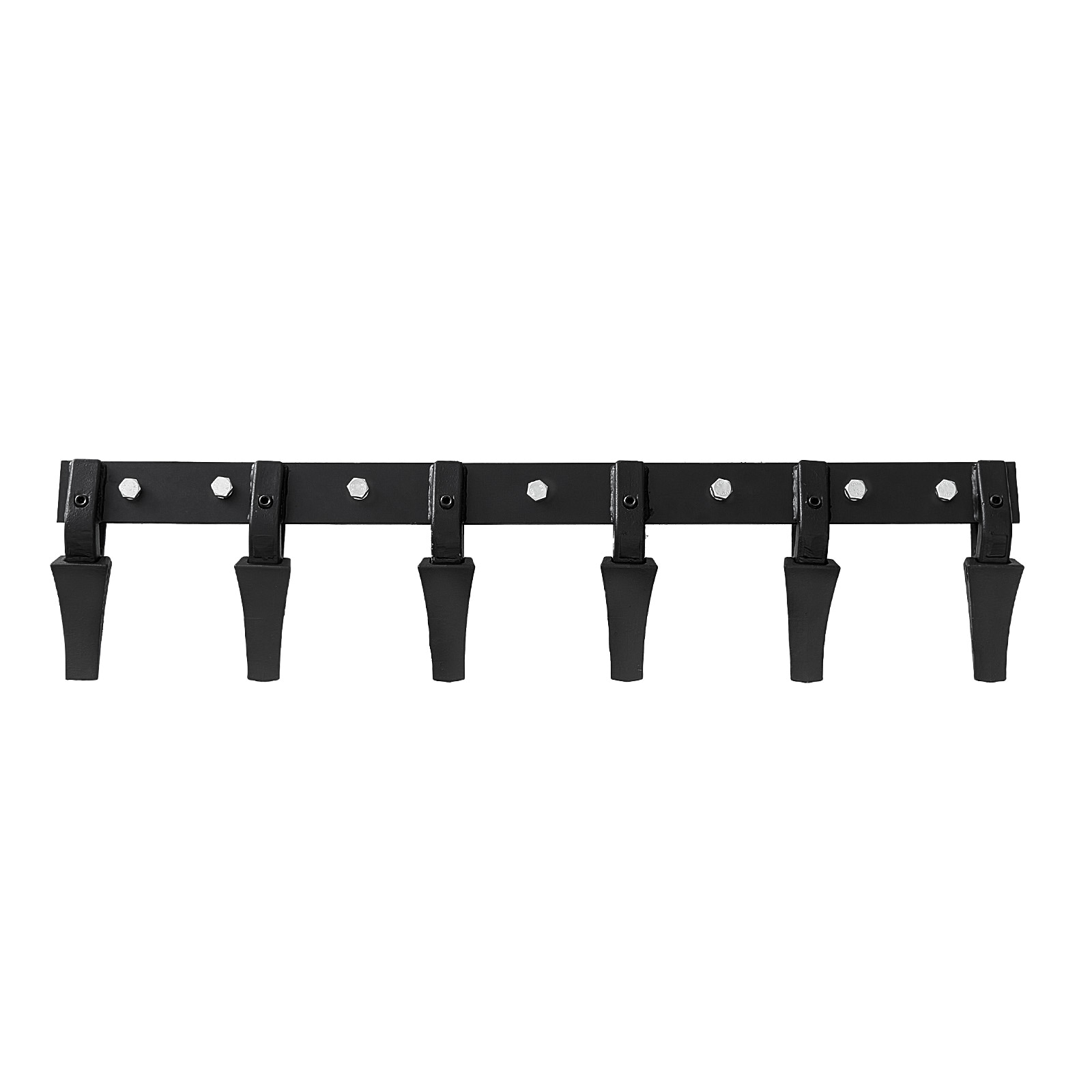 LUXEYARD Bucket Tooth Bar 48 inch Heavy Duty Tractor Bucket 6 Teeth Bar for Loader Tractor Skidsteer 4560 lbs Load-Bearing Capacity Bolt On Design