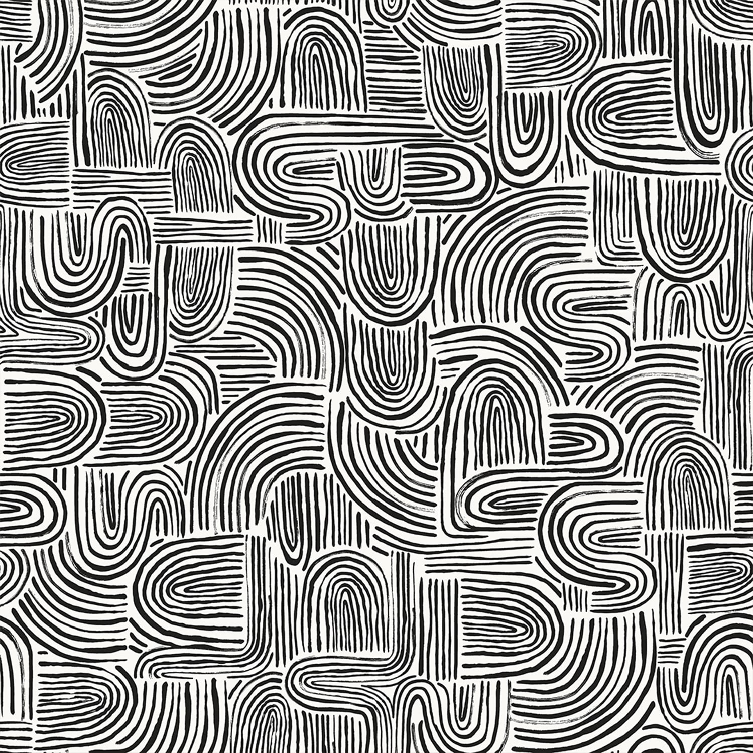 Tempaper SW16018 28-sq ft Black Pearl Vinyl Abstract Self-adhesive Peel and Stick Wallpaper