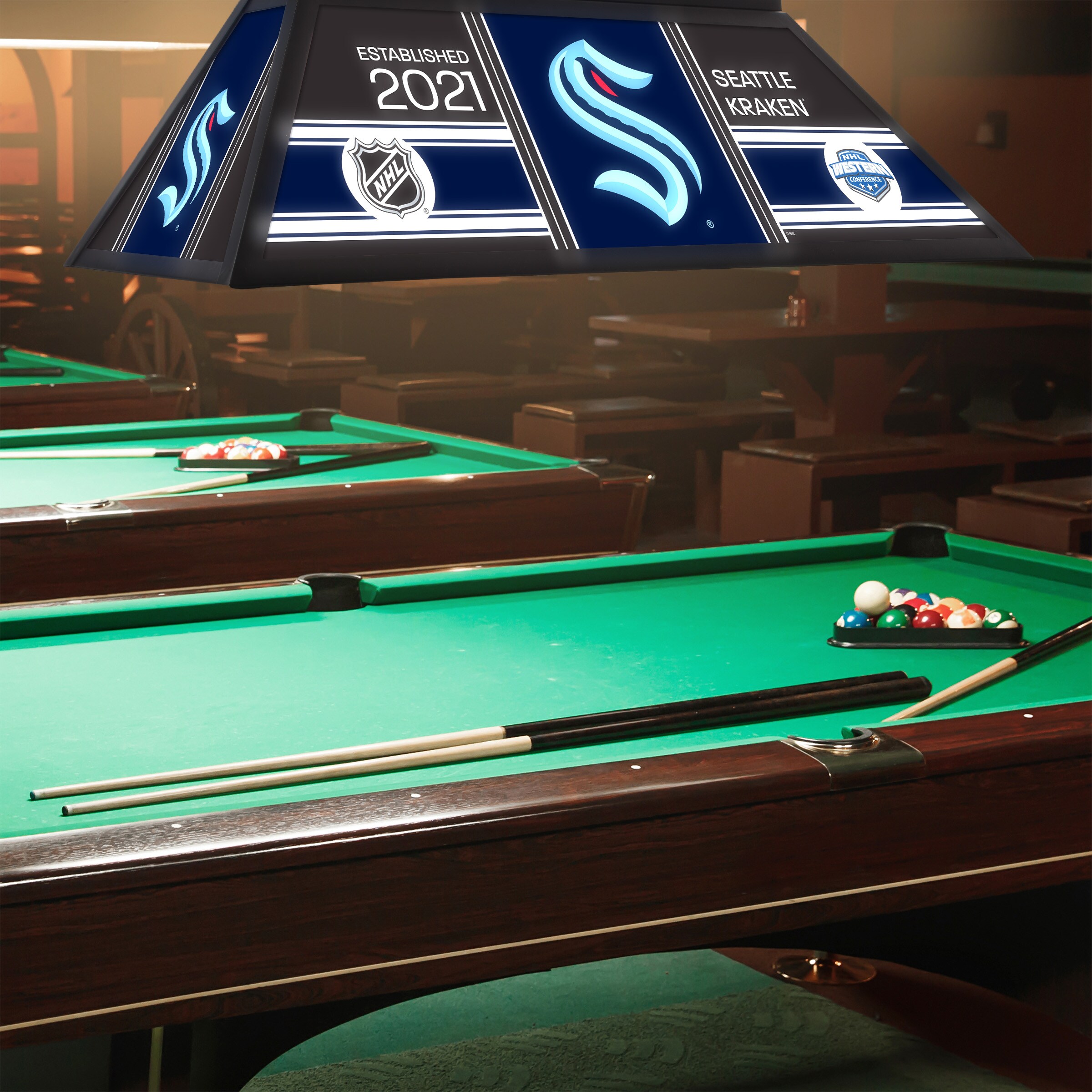 Trademark Gameroom NHL4400-SK-PCH Pool-Table-Lighting - View #2