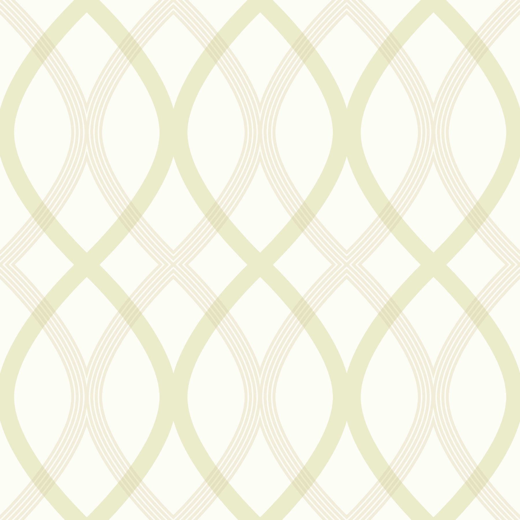 Beacon House 2535-20669 Simple Space 2 56.0-Sq. Feet White/Green Non-woven Geometric Unpasted Wallpaper