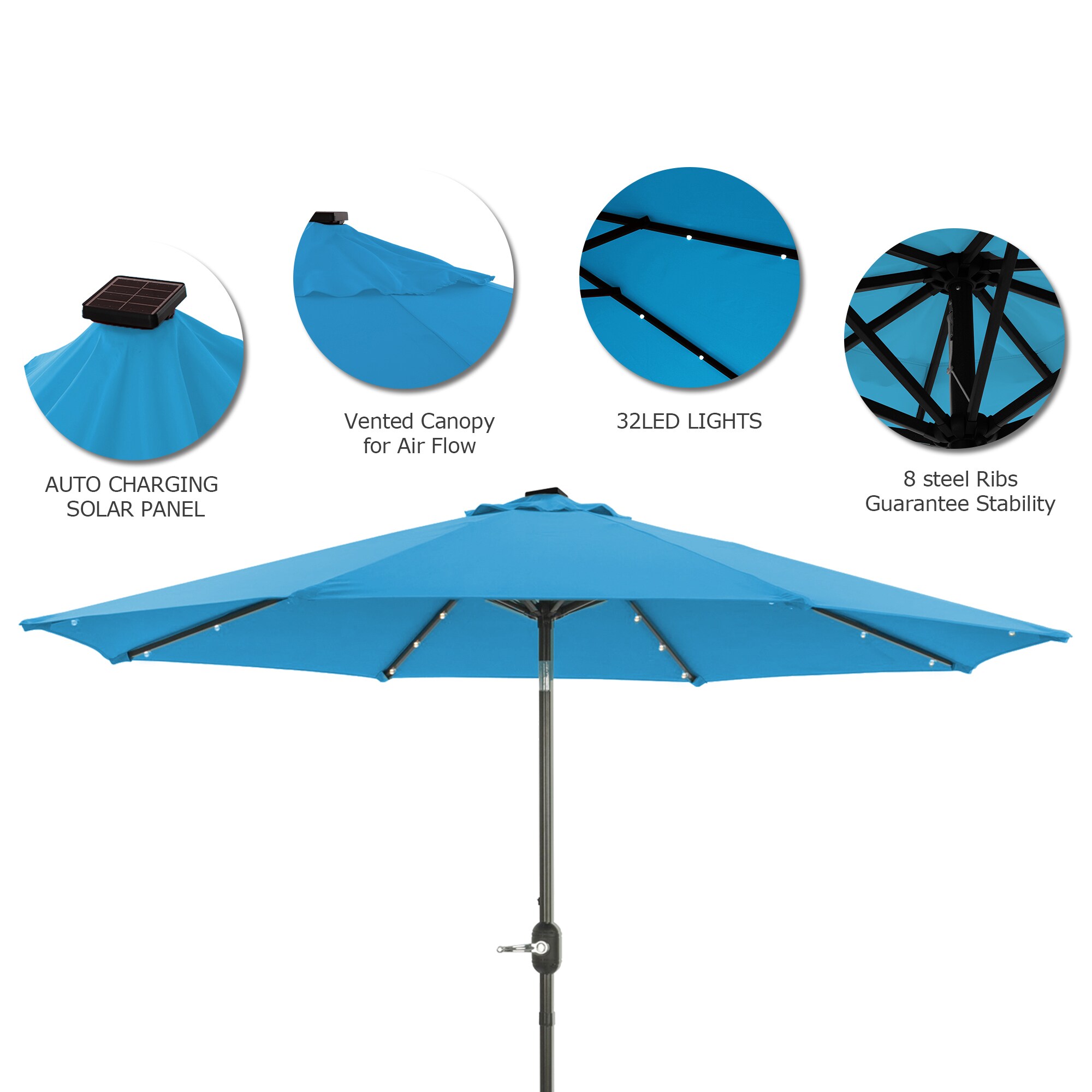 CASAINC CAB-035GREEN Umbrellas-2 - View #7