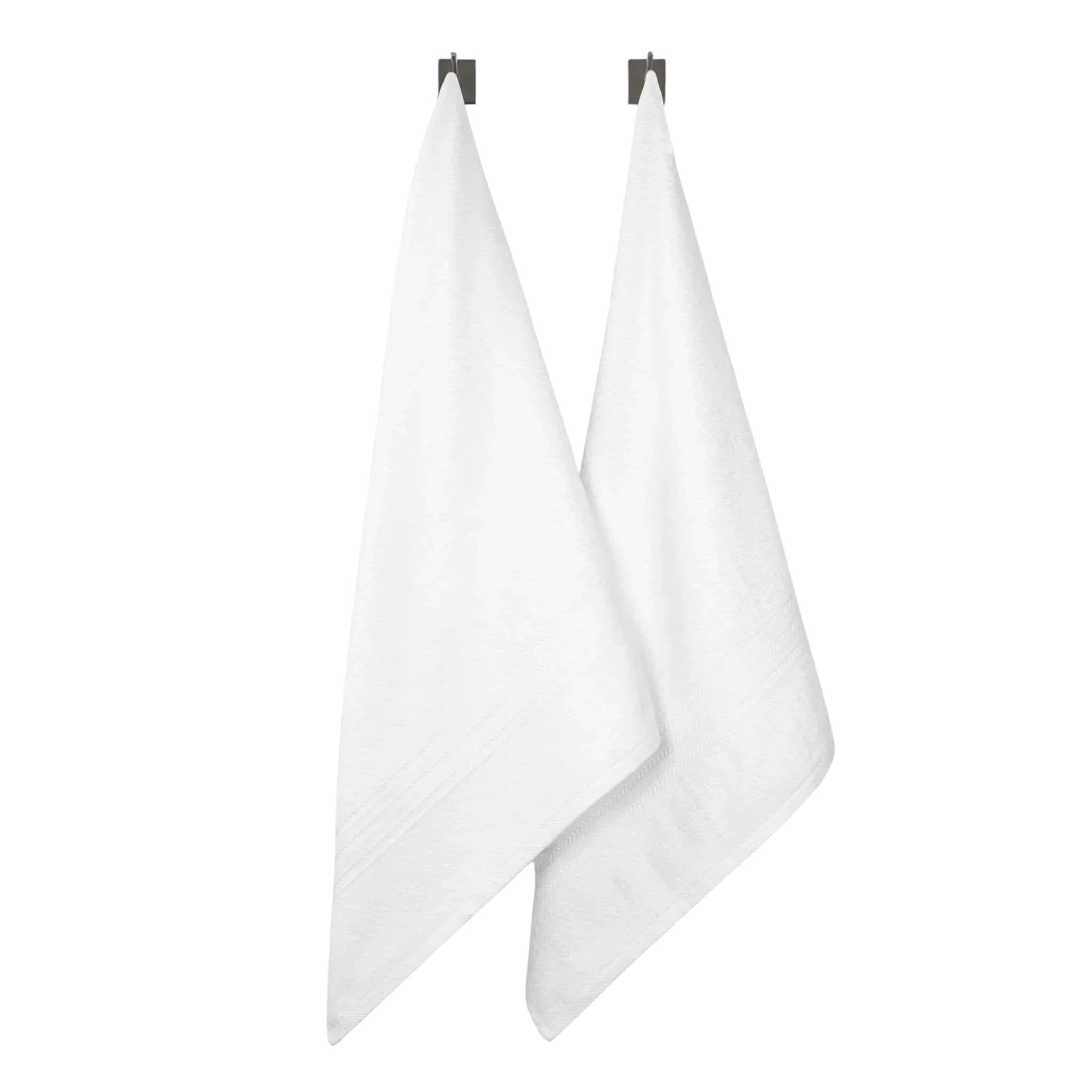 Slickblue 2-Piece Cotton Quick Dry Ring-Spun Oversized Bath Sheets with Hanging Loops for Family Bathrooms Multiple Color Options