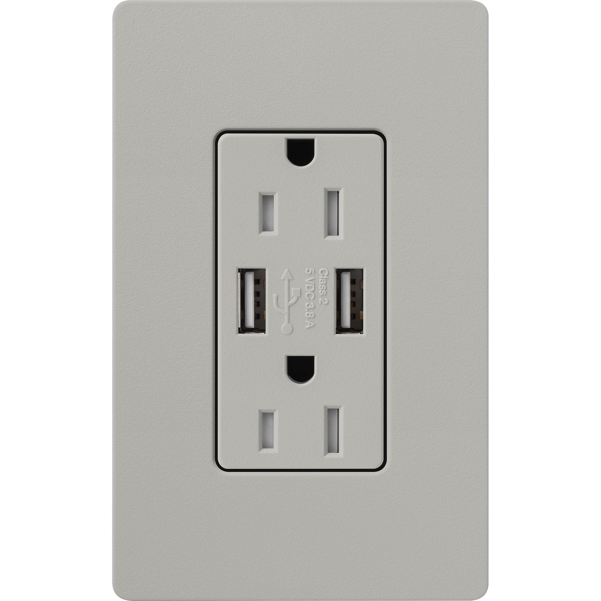 Lutron SCR-15-UBTR-PB receptacles - View #2