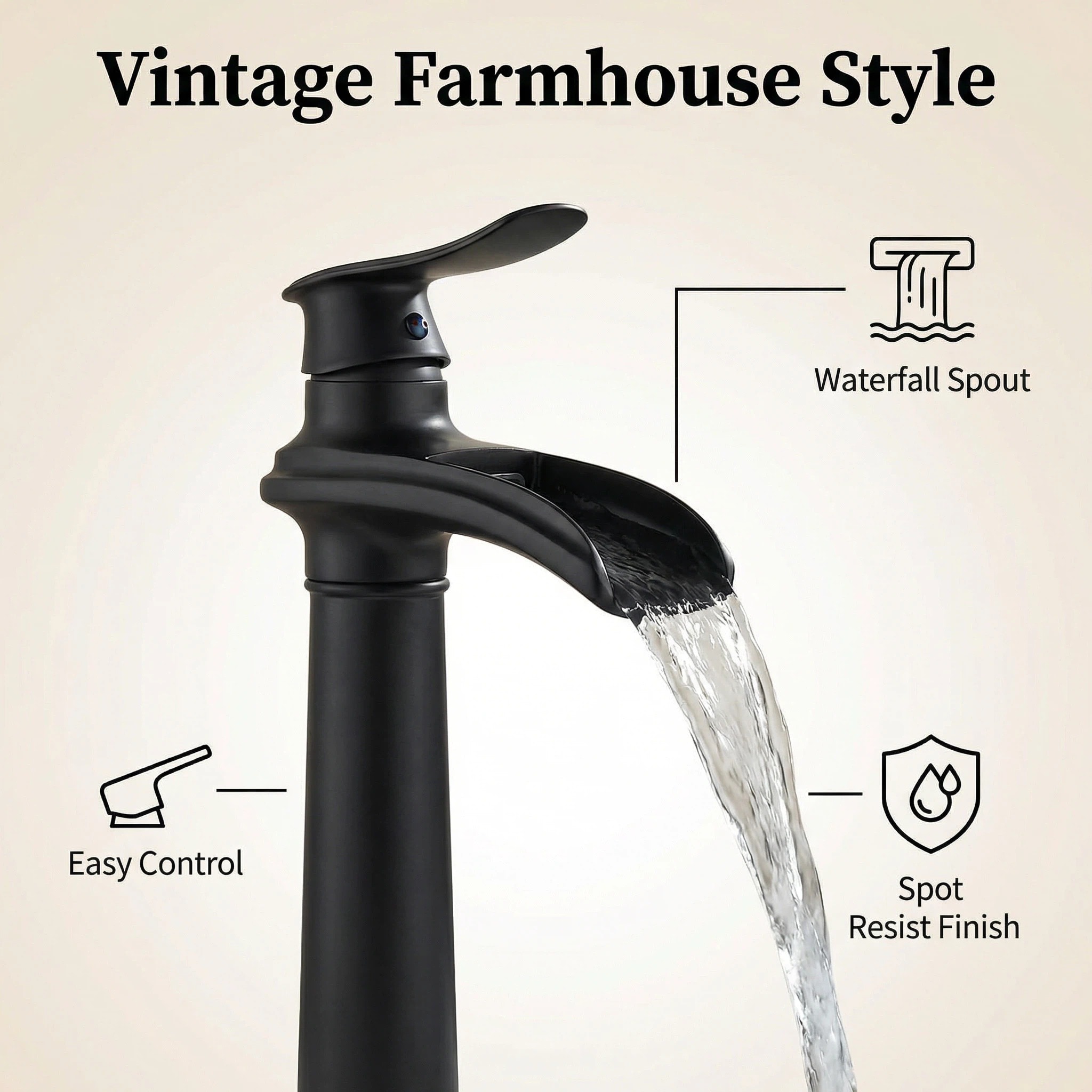 BYH VH-1007-MB Lavatory-Faucets - View #3