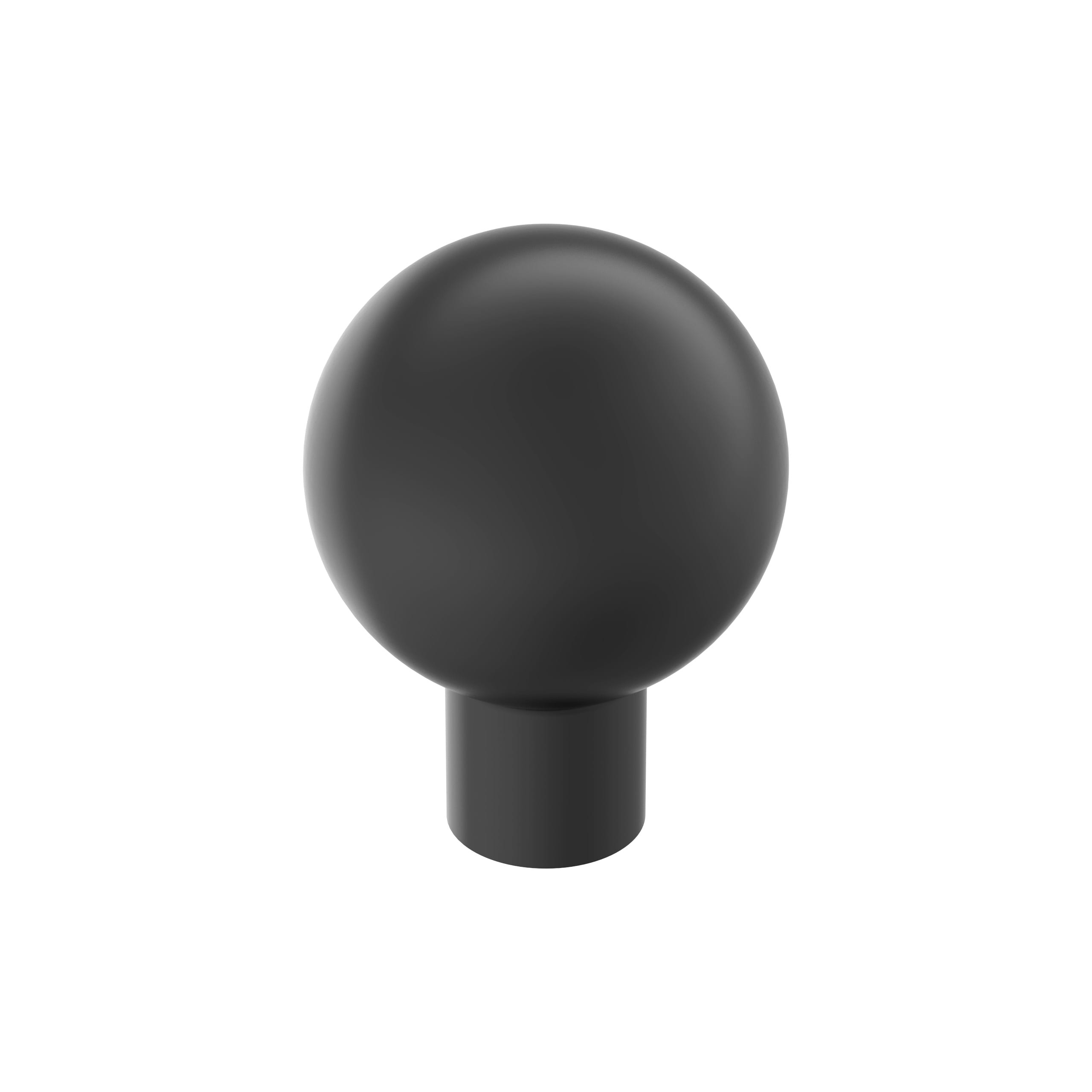 Amerock BP37660MB Coble 1-1/8-in Matte Black Round Transitional Cabinet Knob