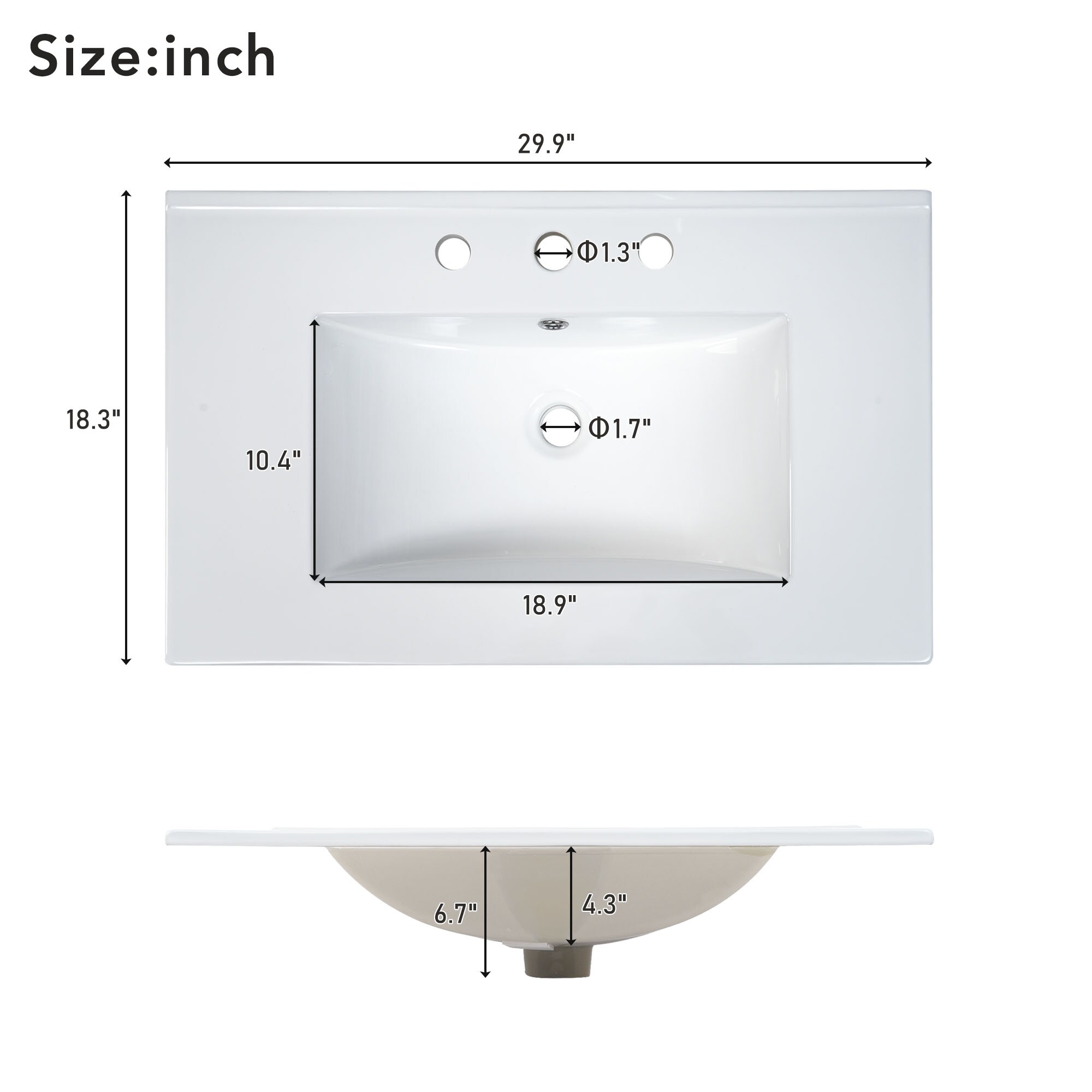 BEARSOLIM DJYC-WF530809AAB Bath-Vanity-Combo - View #11