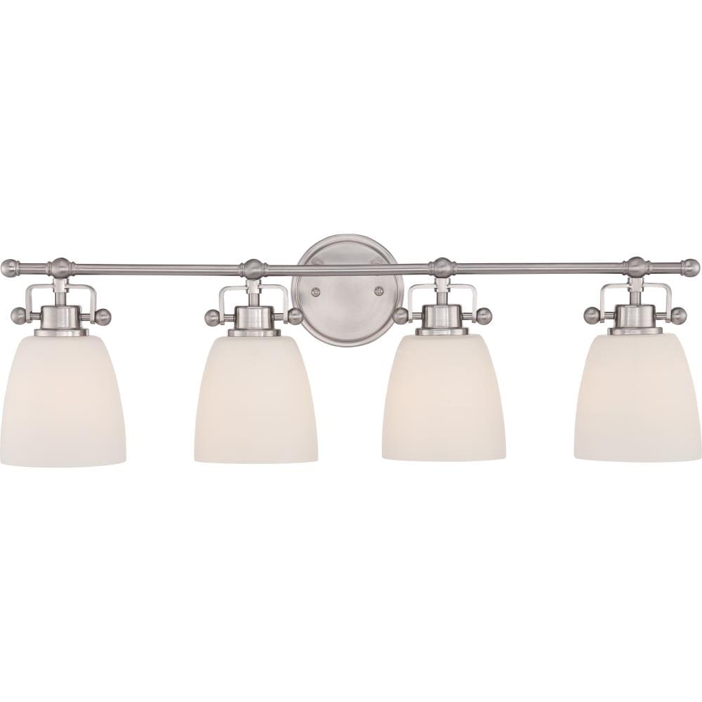 Quoizel Bower 4-Light Nickel Transitional Vanity Light at Lowes.com