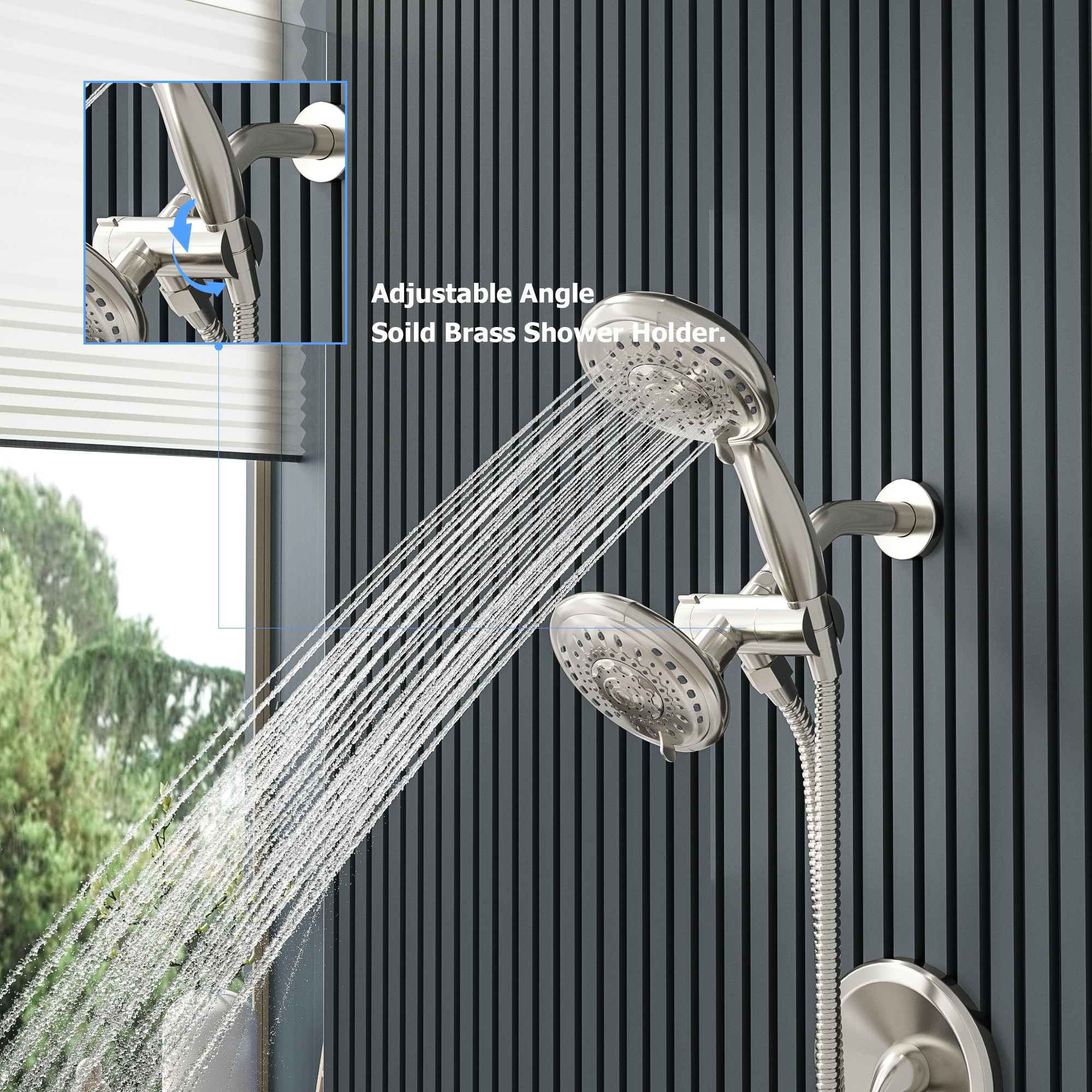 Mondawe AM-SC418A-CH Showerhead-Bar-Panels - View #5