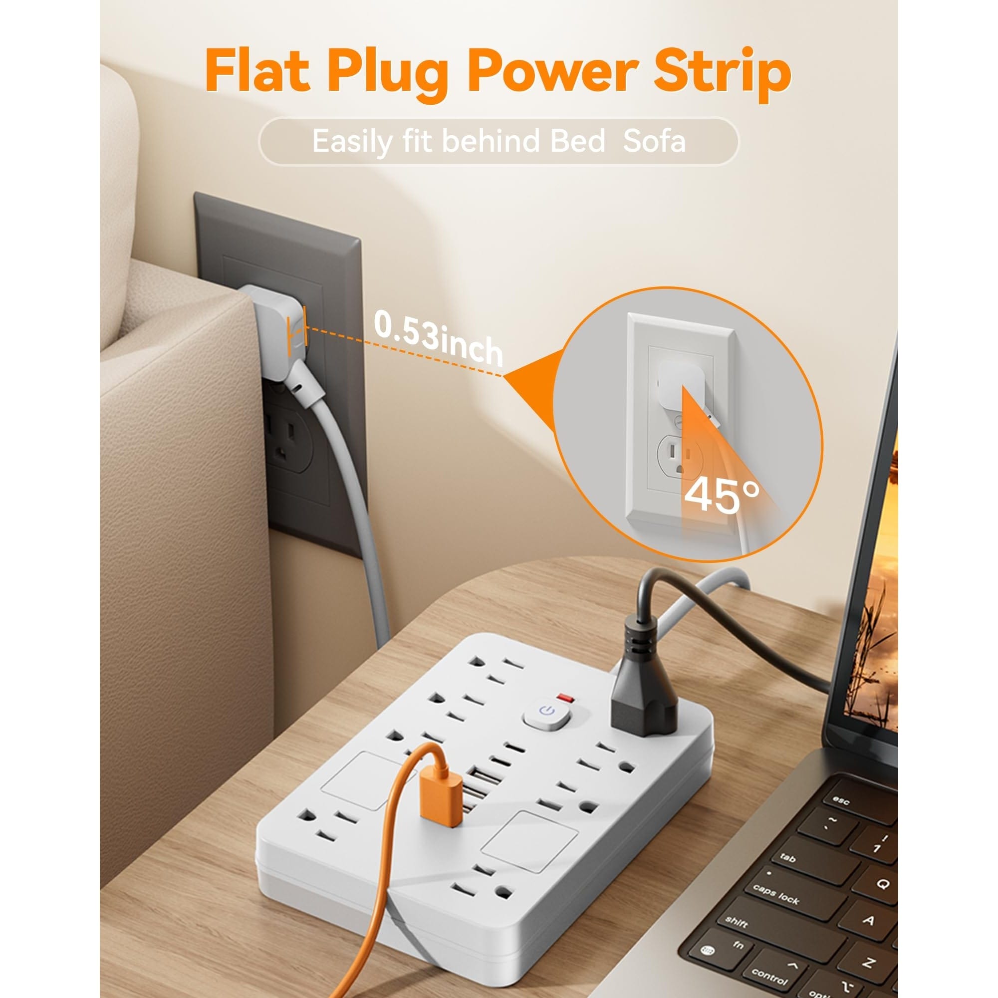 OGETFUUR L5LYH72826 Electrical-Power-Strips - View #6