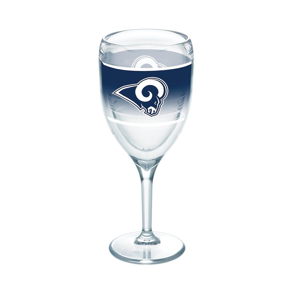 Tervis 1292828 Los Angeles Rams NFL 9-fl oz Plastic Wine Glass
