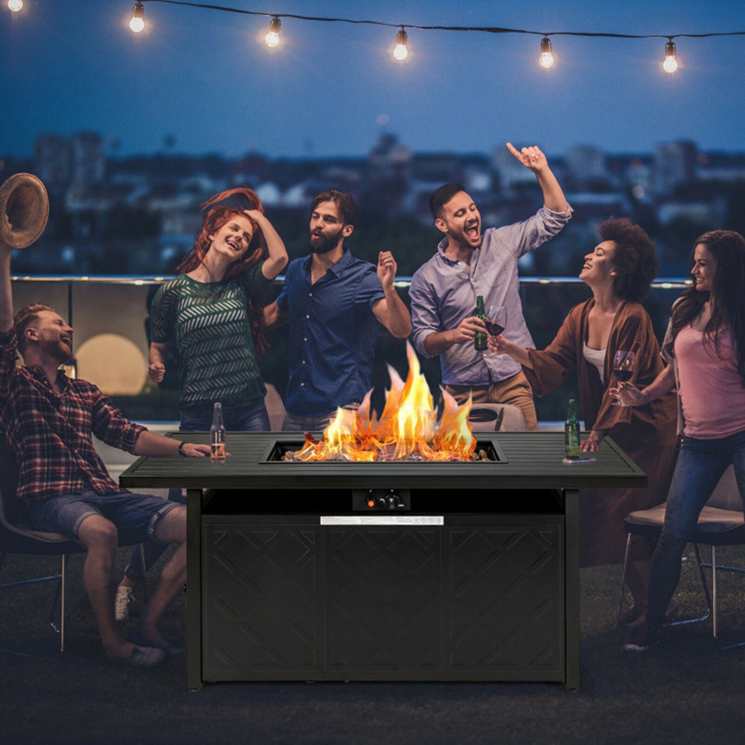 Dimakai DK-NP10210USBK Outdoor-Gas-Firepits - View #3