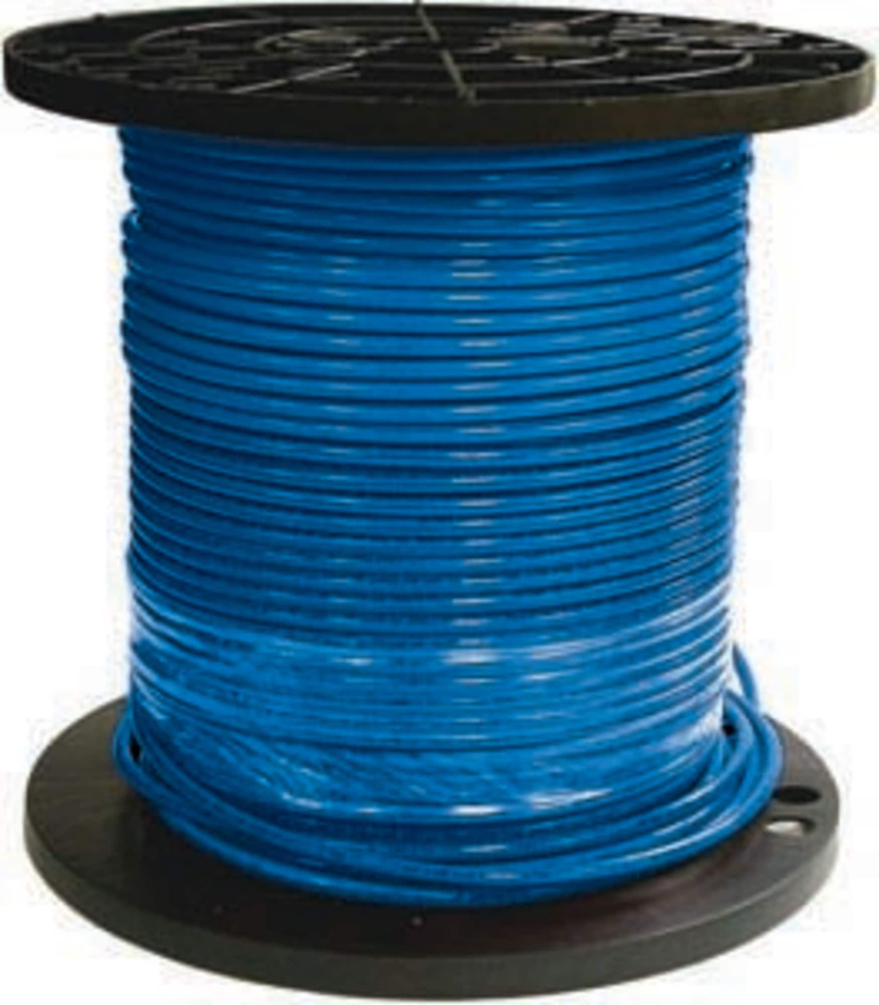 Southwire 20496605 SIMpull 1000-Feet 6 -AWG Blue Stranded Copper THHN wire ( By-the-roll )