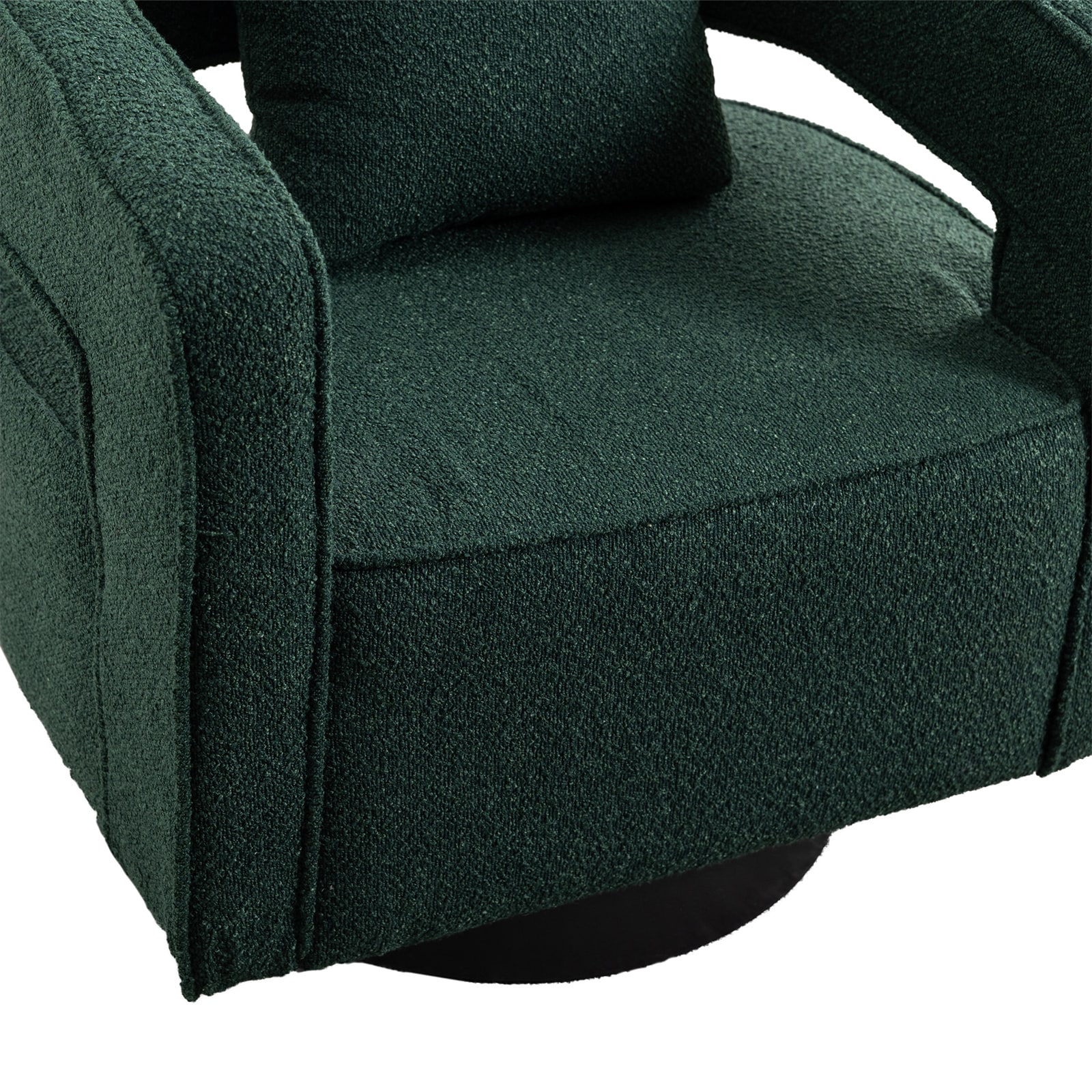 BESTCOSTY Modern Green Swivel Accent Chair In The Chairs Department At   63504614 