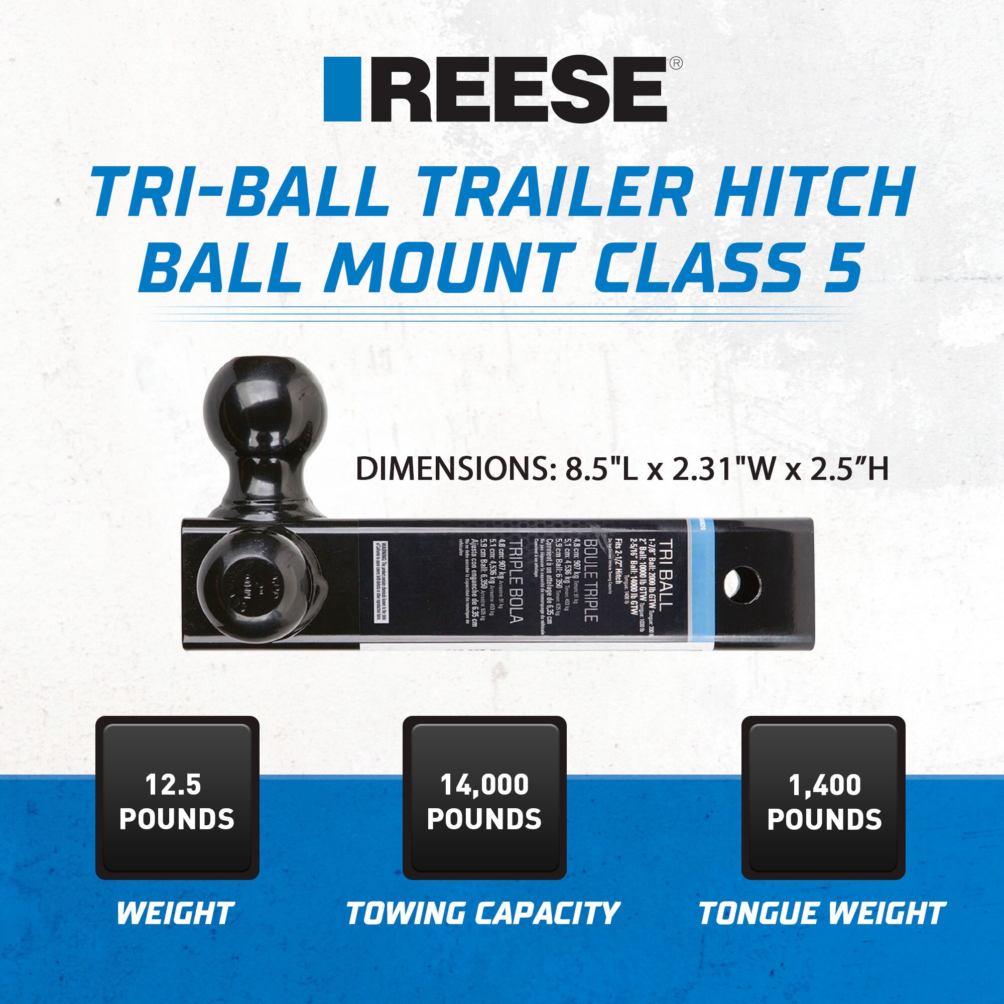 Reese Towpower 7068820 HORIZON Ball-Mounts - View #2