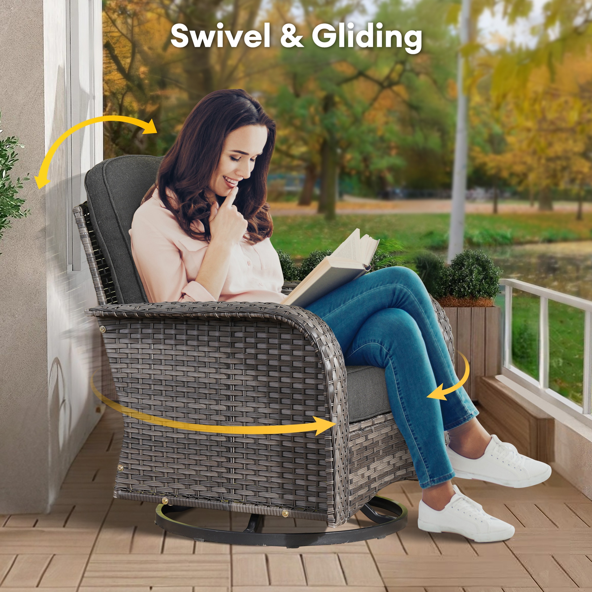weaxty HMBYZGNCNGRS108S1 Patio-Conversation-Sets - View #6