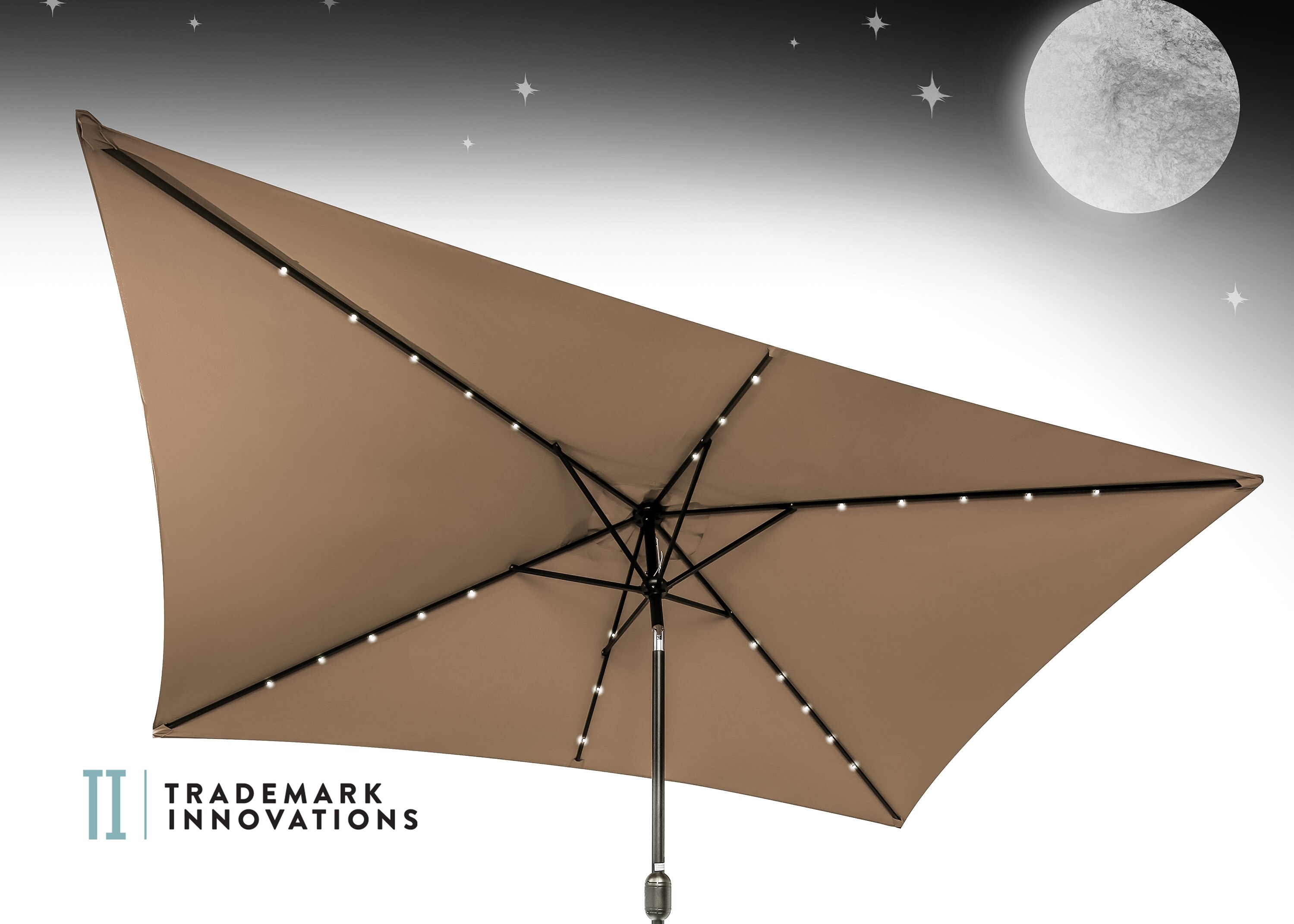 Trademark Innovations UMBLED-RECT-TEAL Umbrellas-2 - View #5