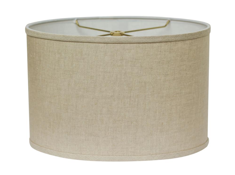 Cloth & Wire 11-in x 18-in Heather Linen Drum Lamp Shade at Lowes.com