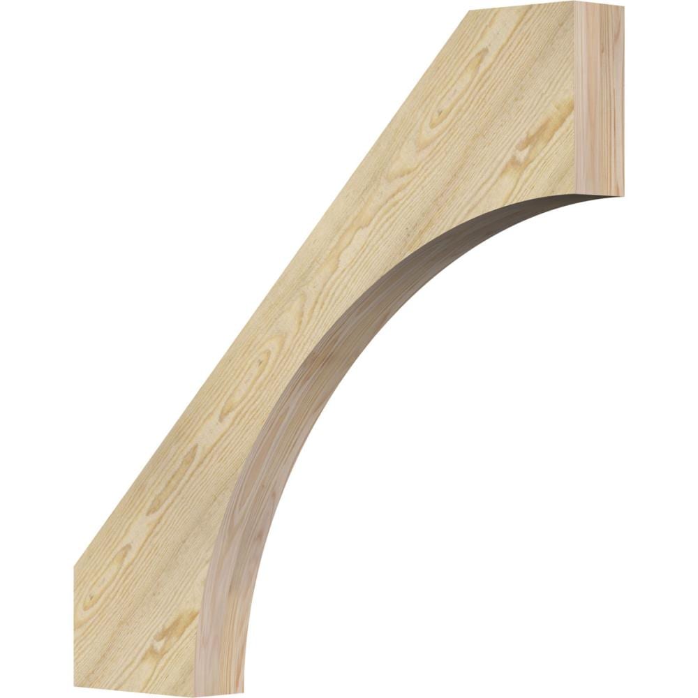 Ekena Millwork BRC04X36X36WTL00RDF 4-in x 36-in x 36-in Douglas Fir Wood Westlake Tough Sawn Knee Brace