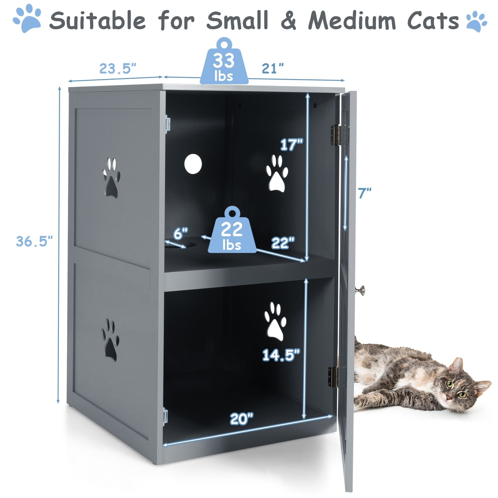 Forclover CJW-LBV01GR Litter-Boxes - View #8