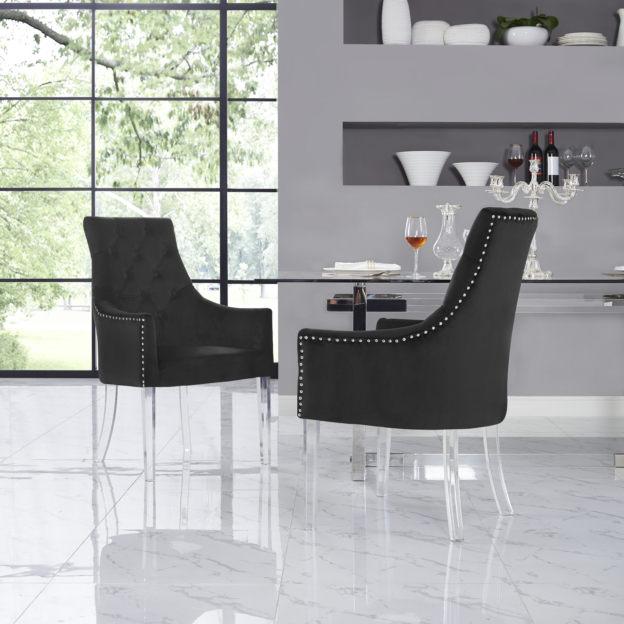 Inspired Home DC53-02BK2-LS Dining-Chairs - View #2