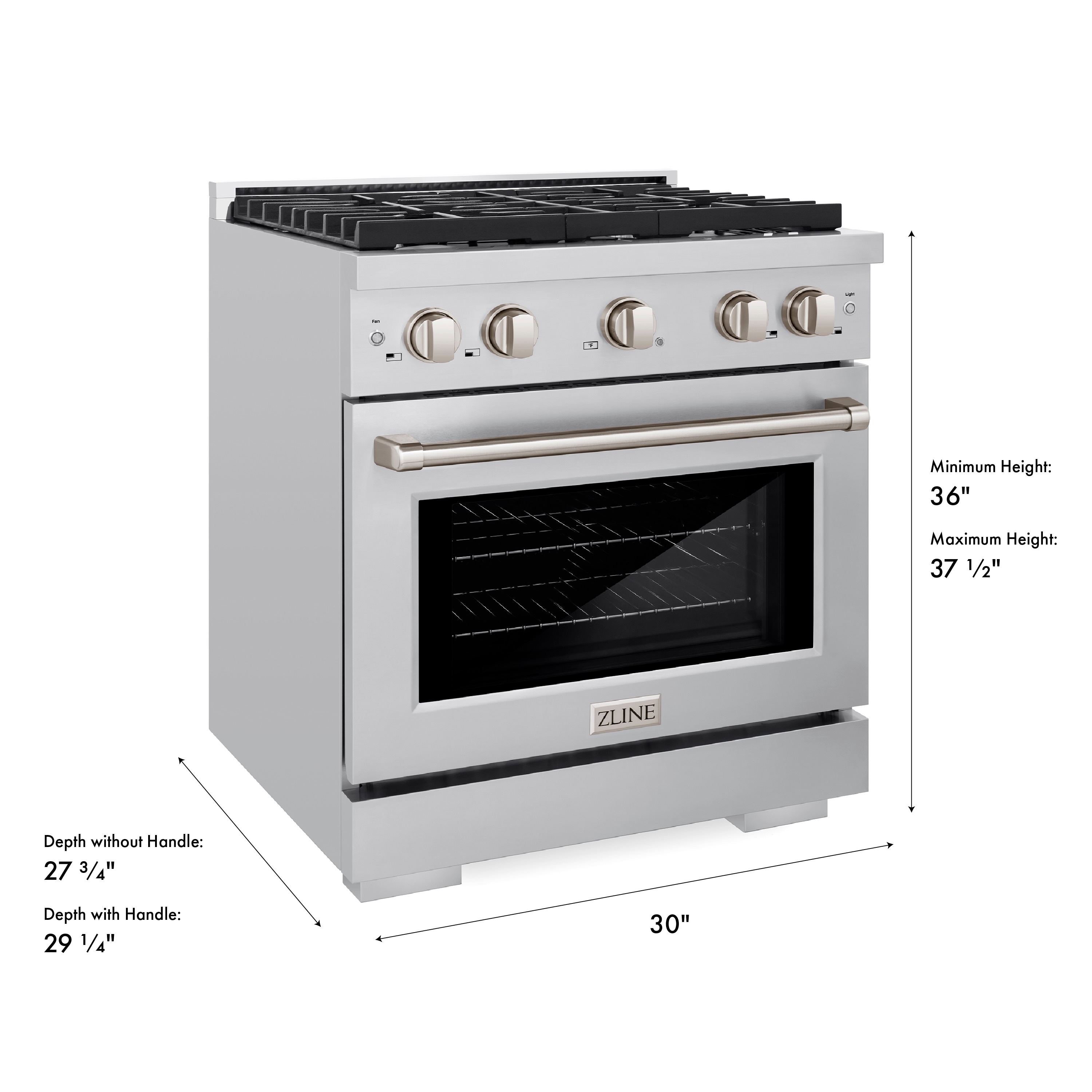 ZLINE KITCHEN & BATH SGR30 Freestanding-Gas-Ranges - View #3