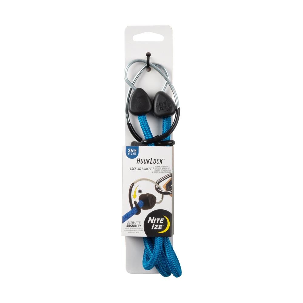 Nite Ize 36-in Bungee Cord with Steel Carabiner Hook in the Tie Downs  department at